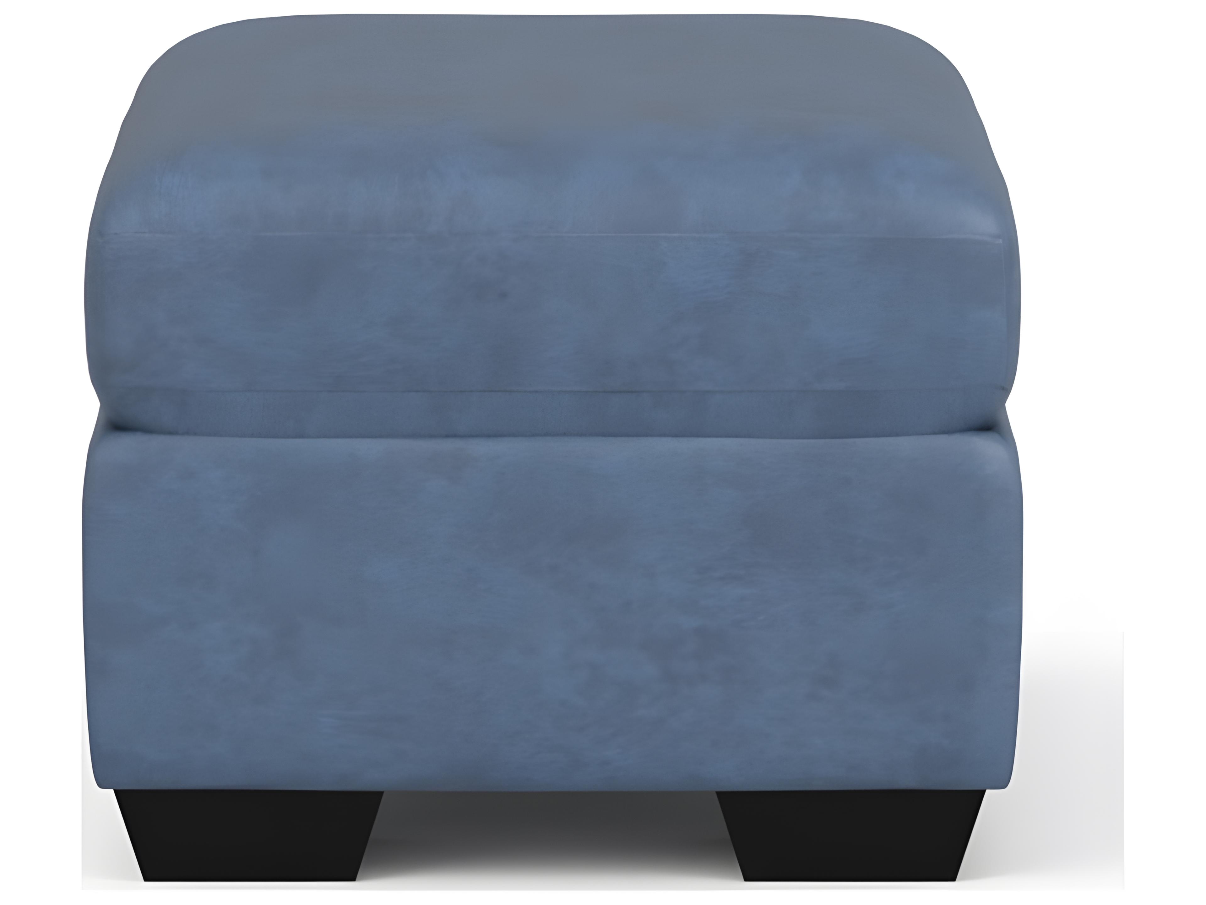 Palliser Madison Roll Arm Leather Upholstery Storage Ottoman with 12" Table