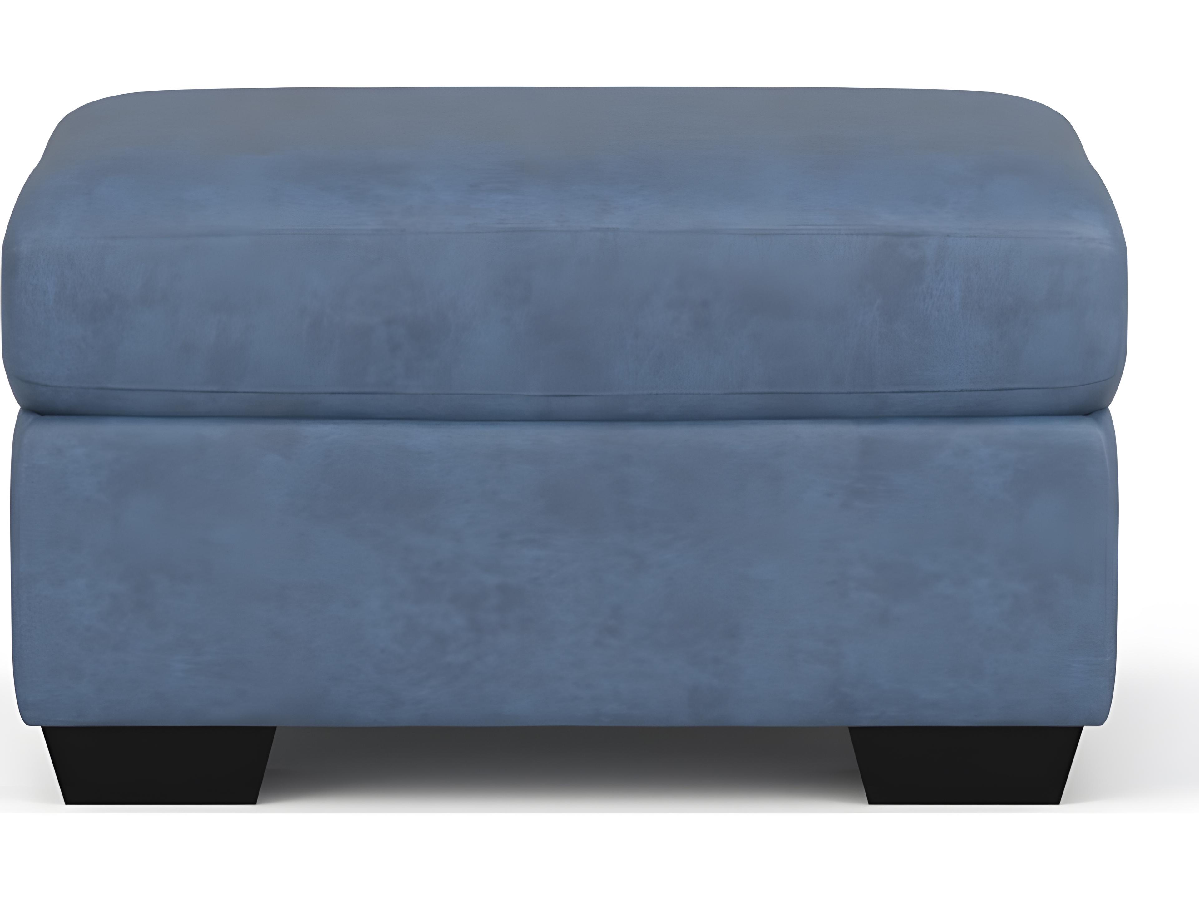 Palliser Madison Roll Arm Leather Upholstery Storage Ottoman with 12" Table