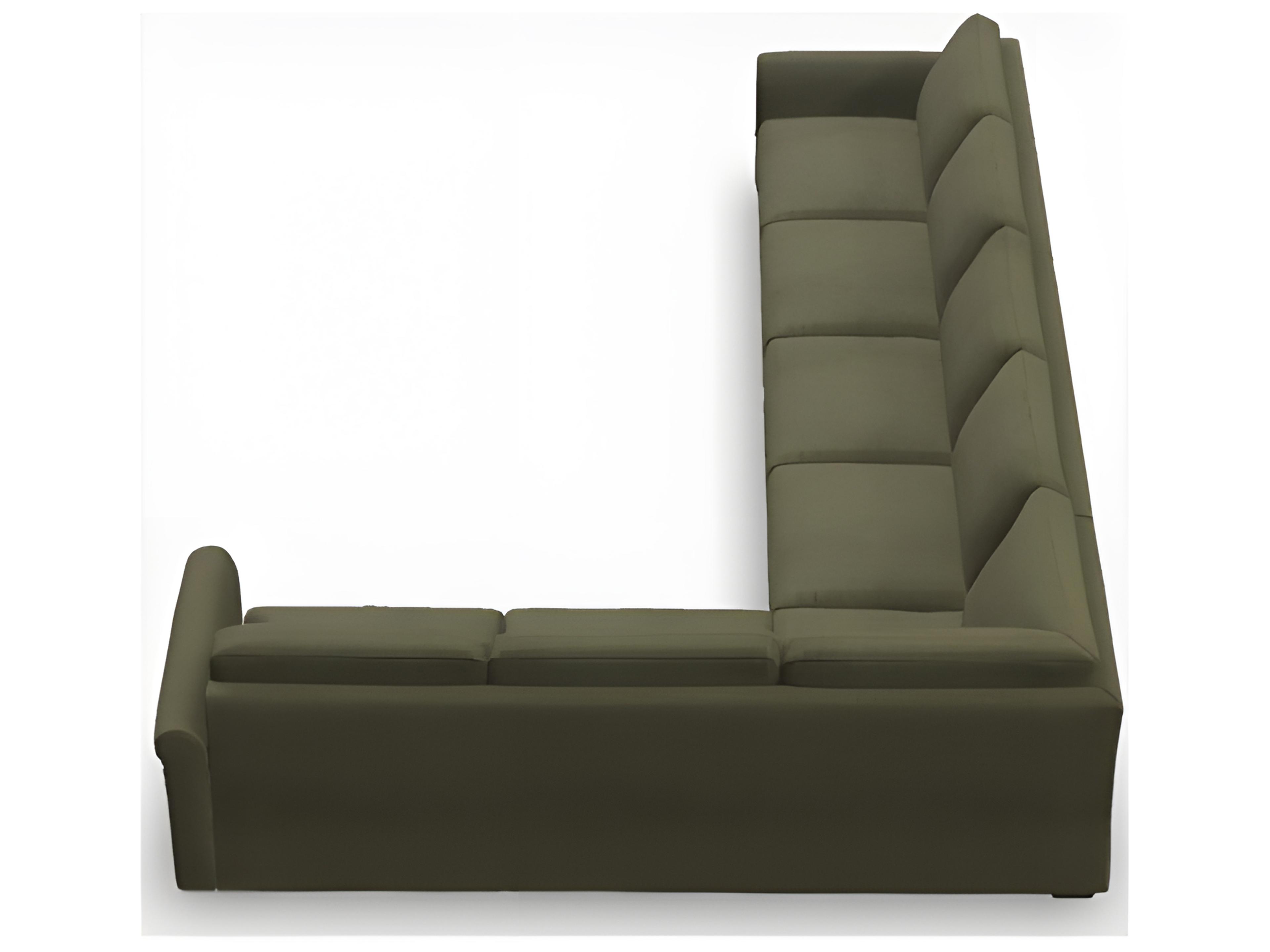 Palliser Madison Roll Arm Leather Upholstery Sectional Sofa