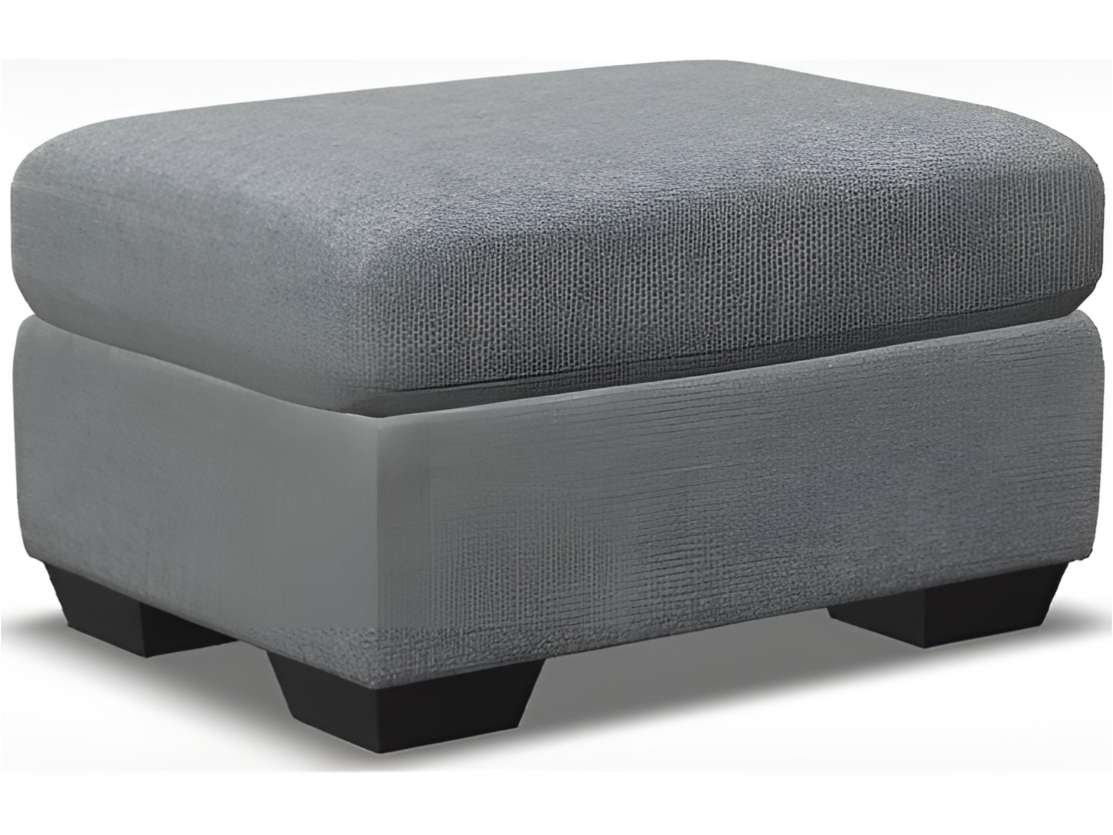 Madison Modern English Arm Leather Upholstery Ottoman