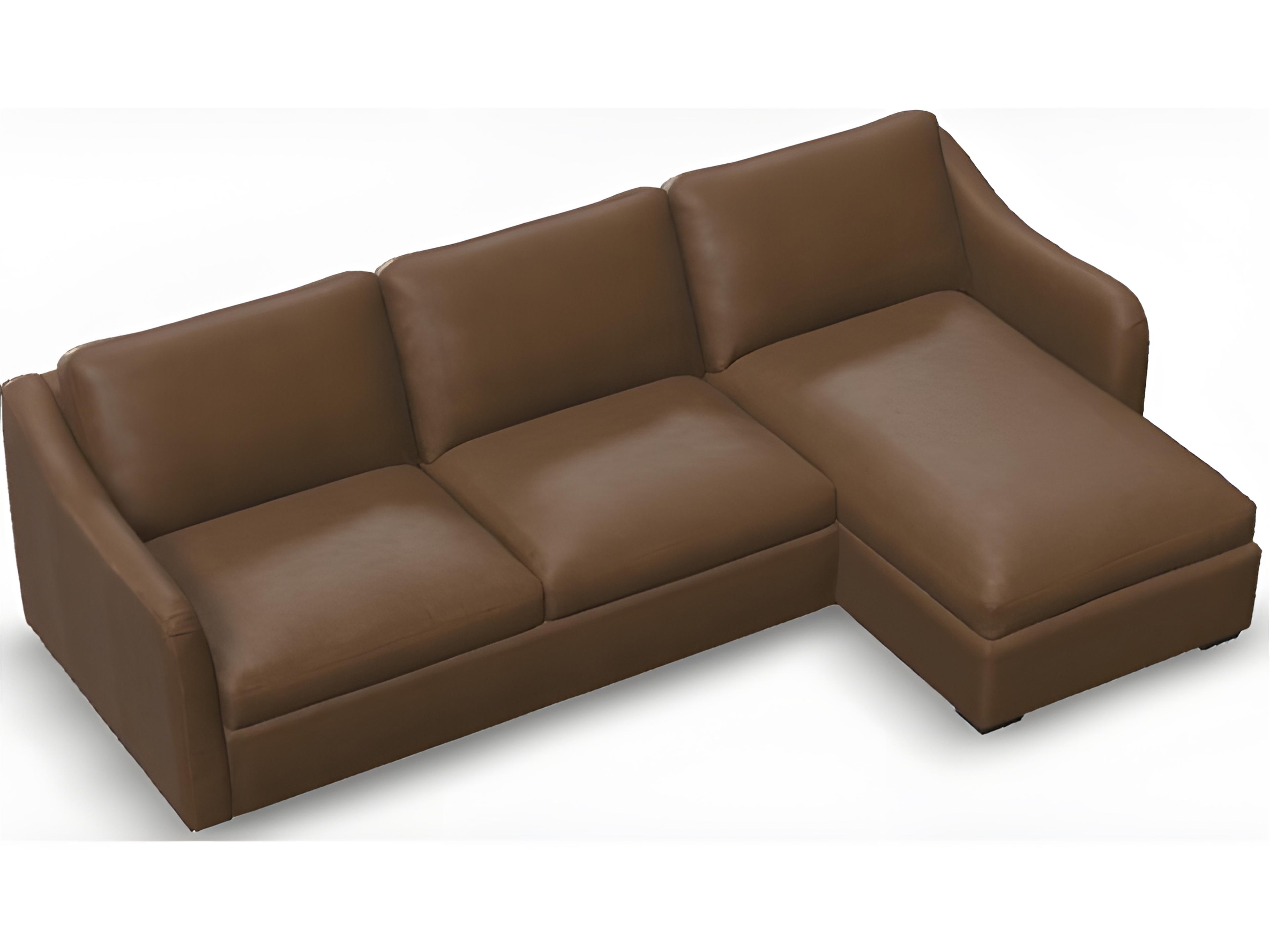 Madison Modern English Arm Leather Upholstery Upholstered Sectional Sofa