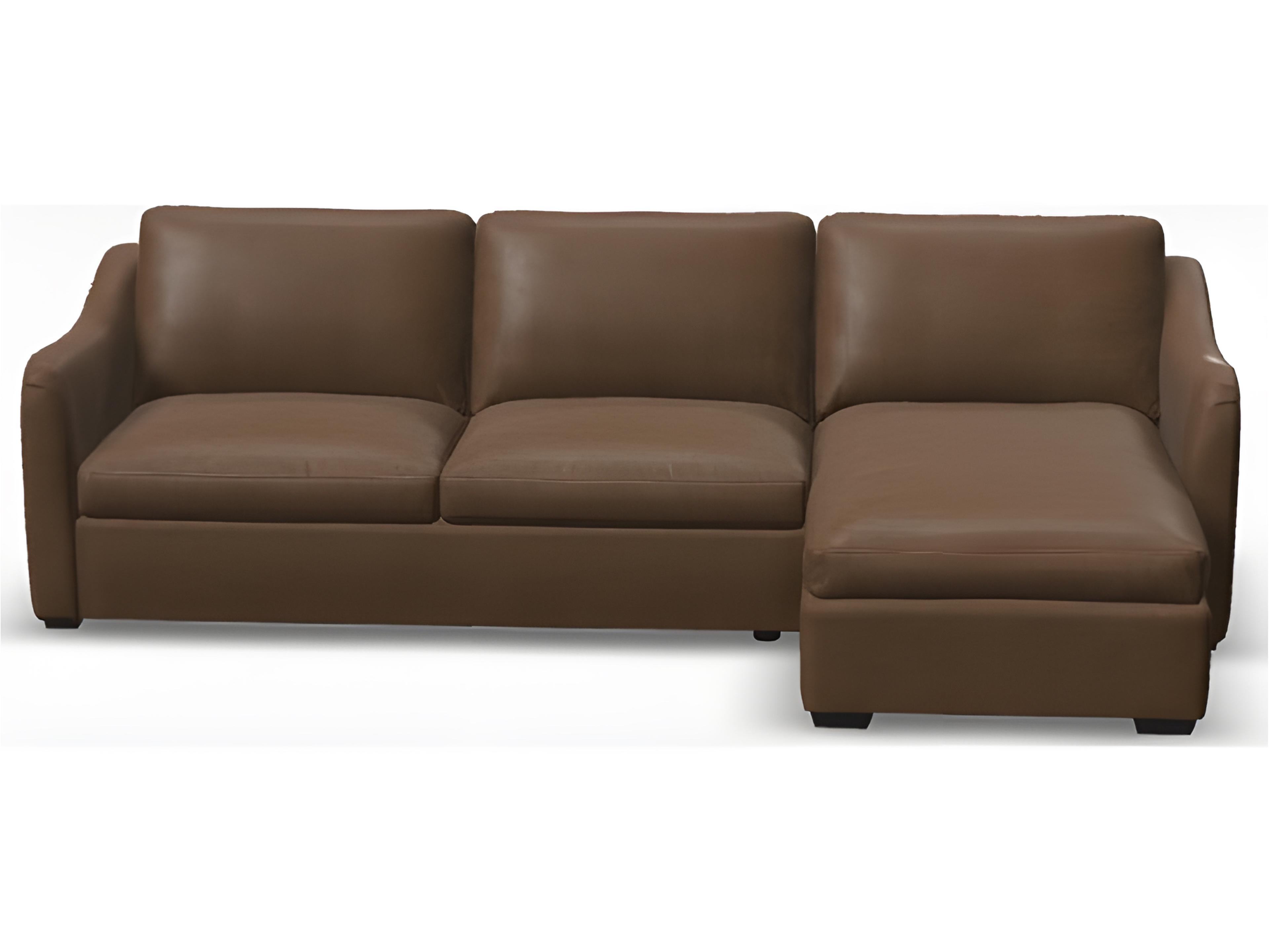 Palliser Madison Modern English Arm Leather Upholstery Upholstered Sectional Sofa
