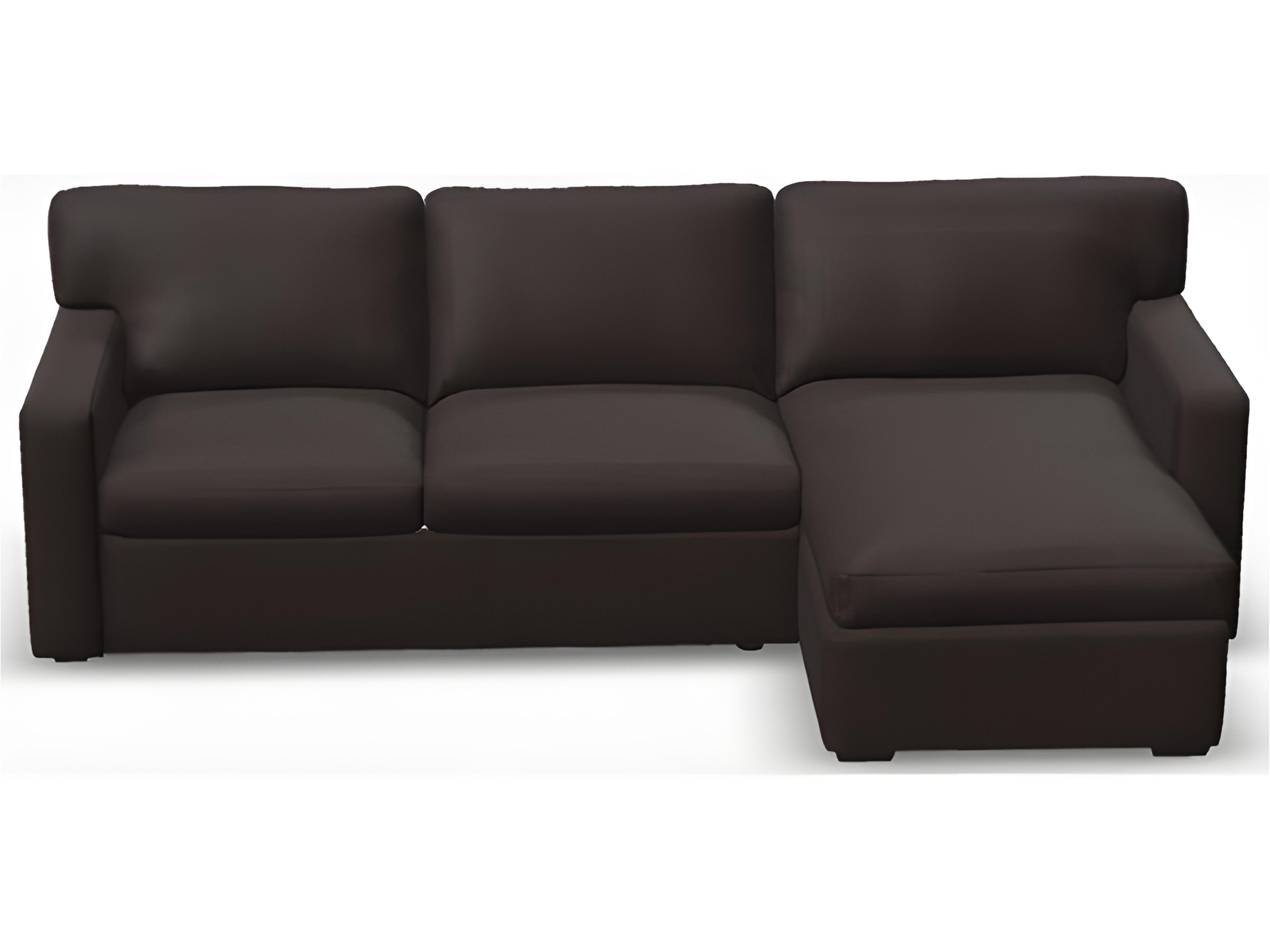 Palliser Madison Sleep Track Arm Leather Upholstery White Upholstered Sectional Sofa