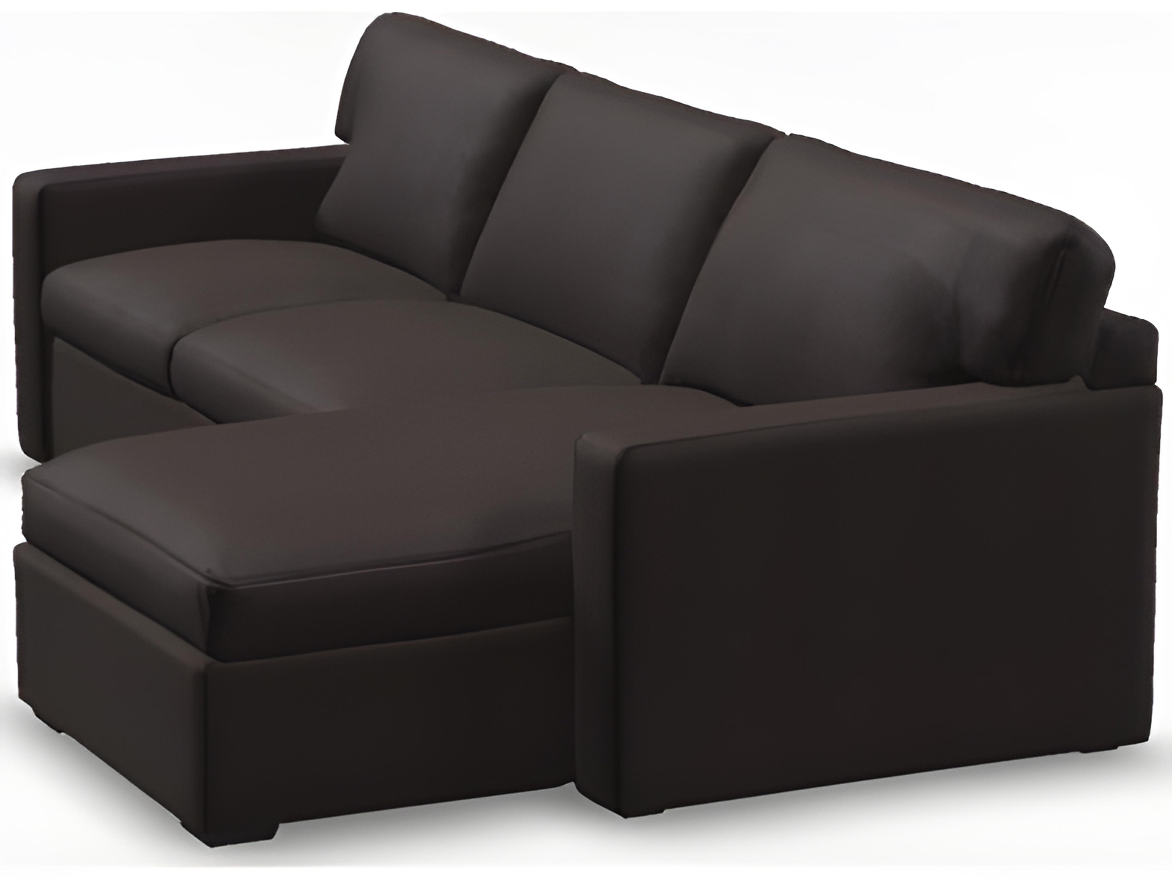 Palliser Madison Sleep Track Arm Leather Upholstery White Upholstered Sectional Sofa