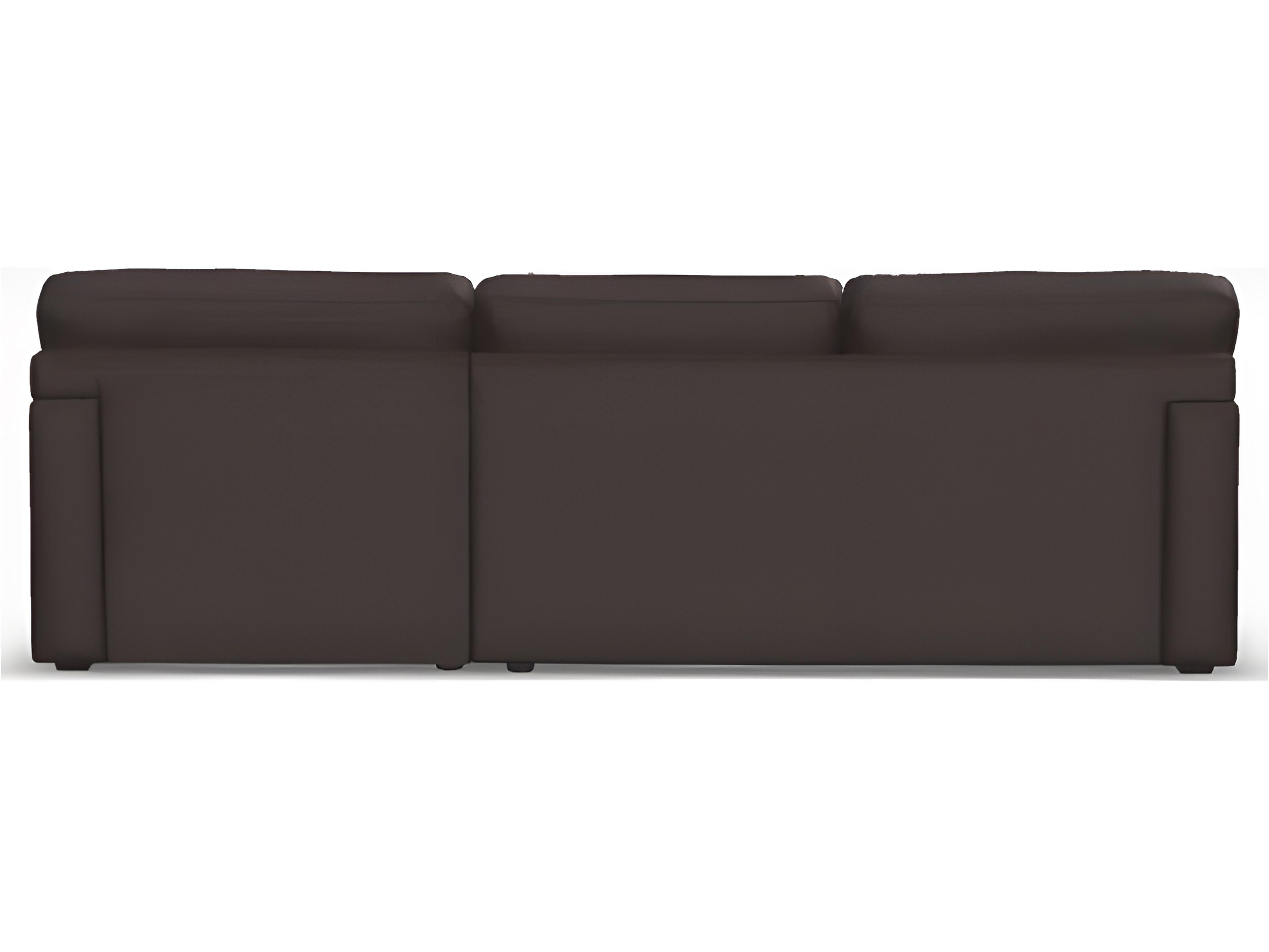 Palliser Madison Sleep Track Arm Leather Upholstery White Upholstered Sectional Sofa