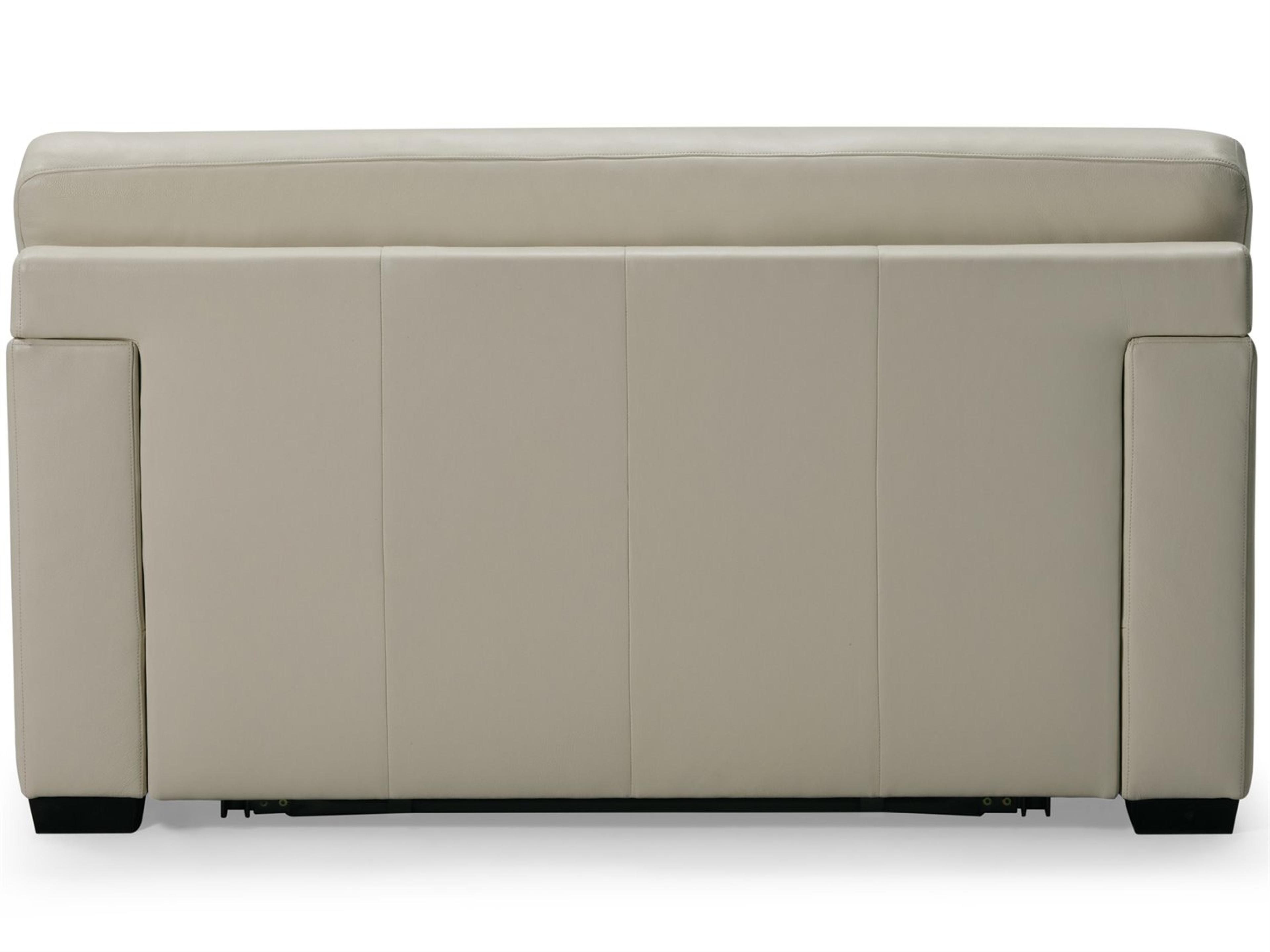 Palliser Madison Sleep Track Arm Leather Upholstery Twin Sofa Bed