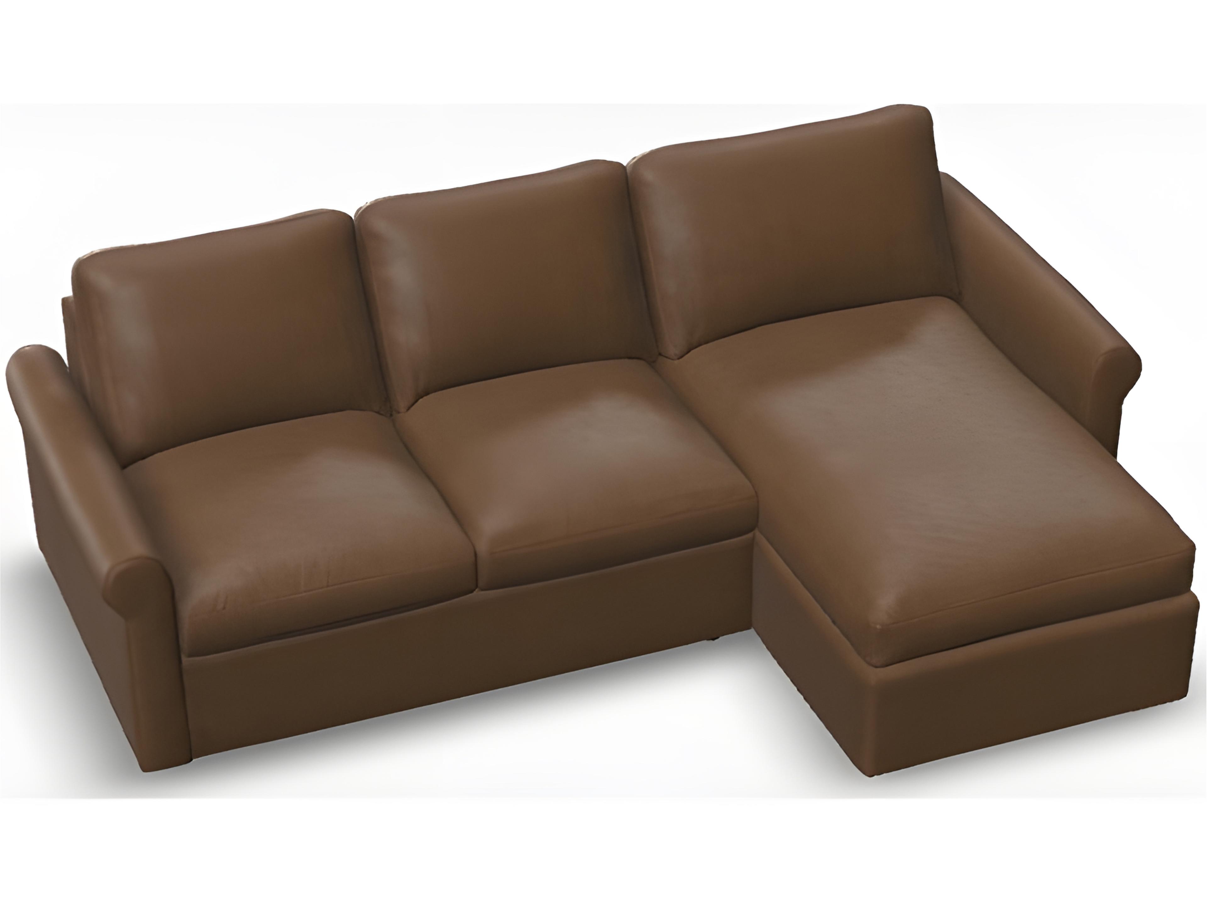 Madison Sleep Modern English Arm Leather Upholstery Sectional Sofa