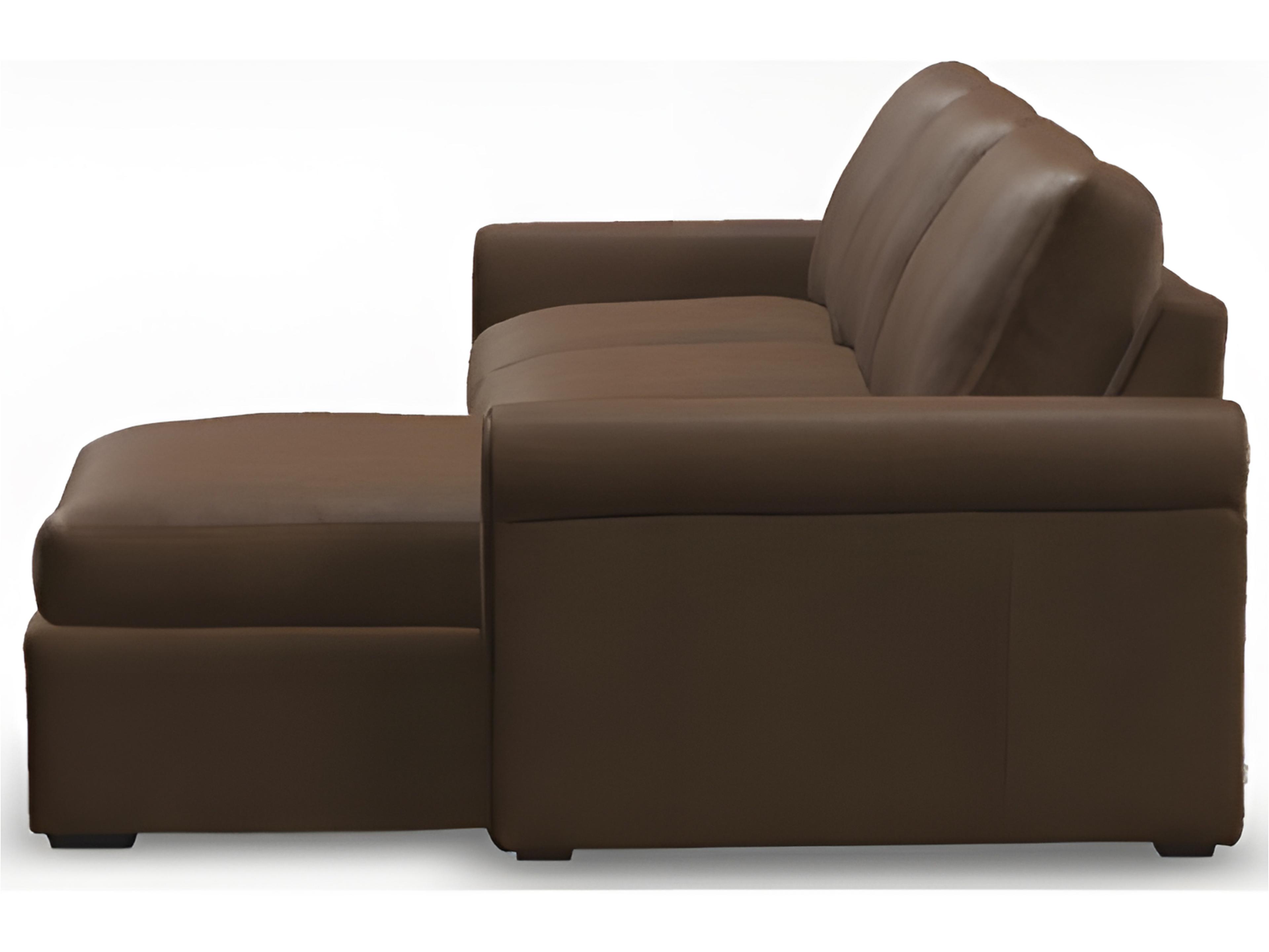 Palliser Madison Sleep Modern English Arm Leather Upholstery Sectional Sofa