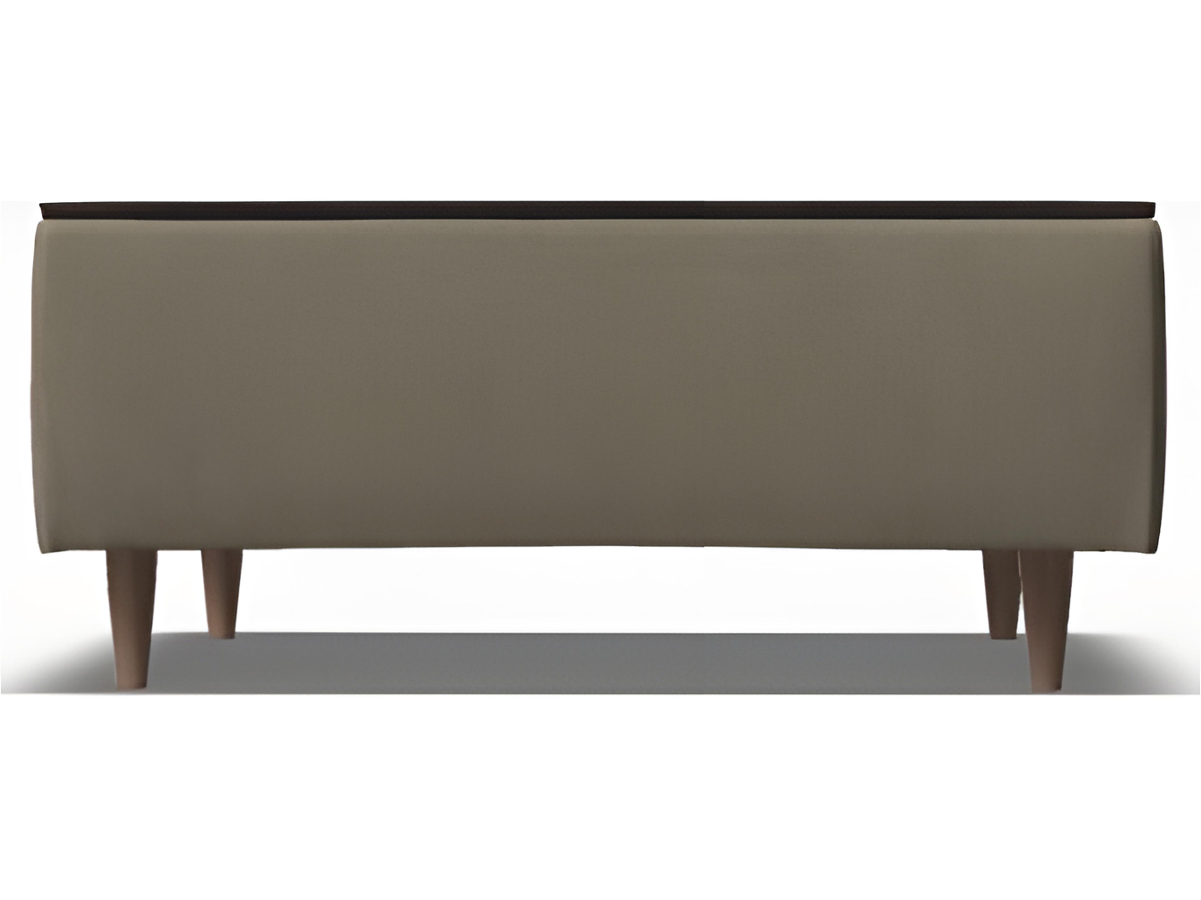 Palliser Lexi Leather Upholstery Table Top Ottoman (No Storage)