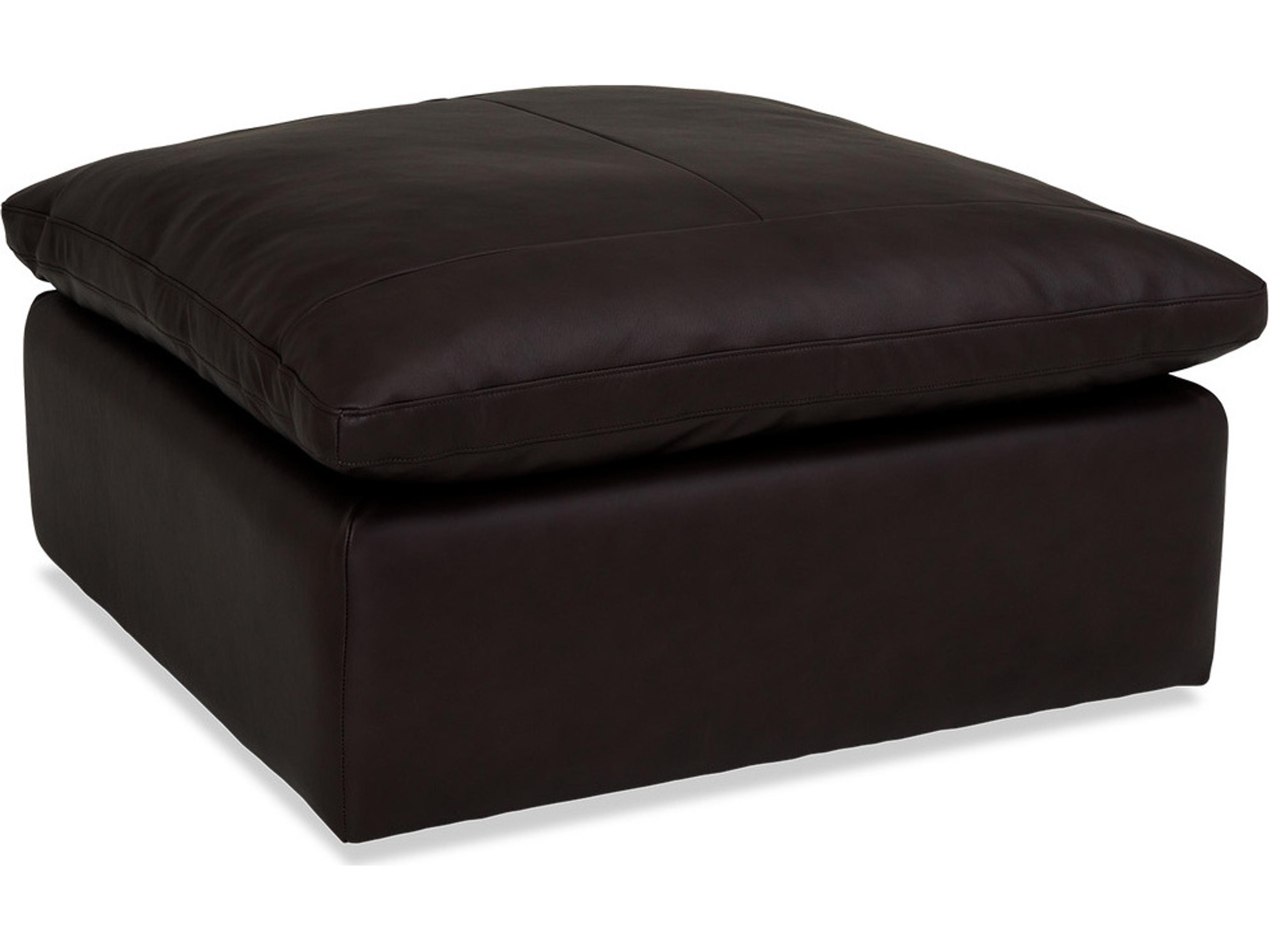 Dawson Leather Upholstery Large Ottoman