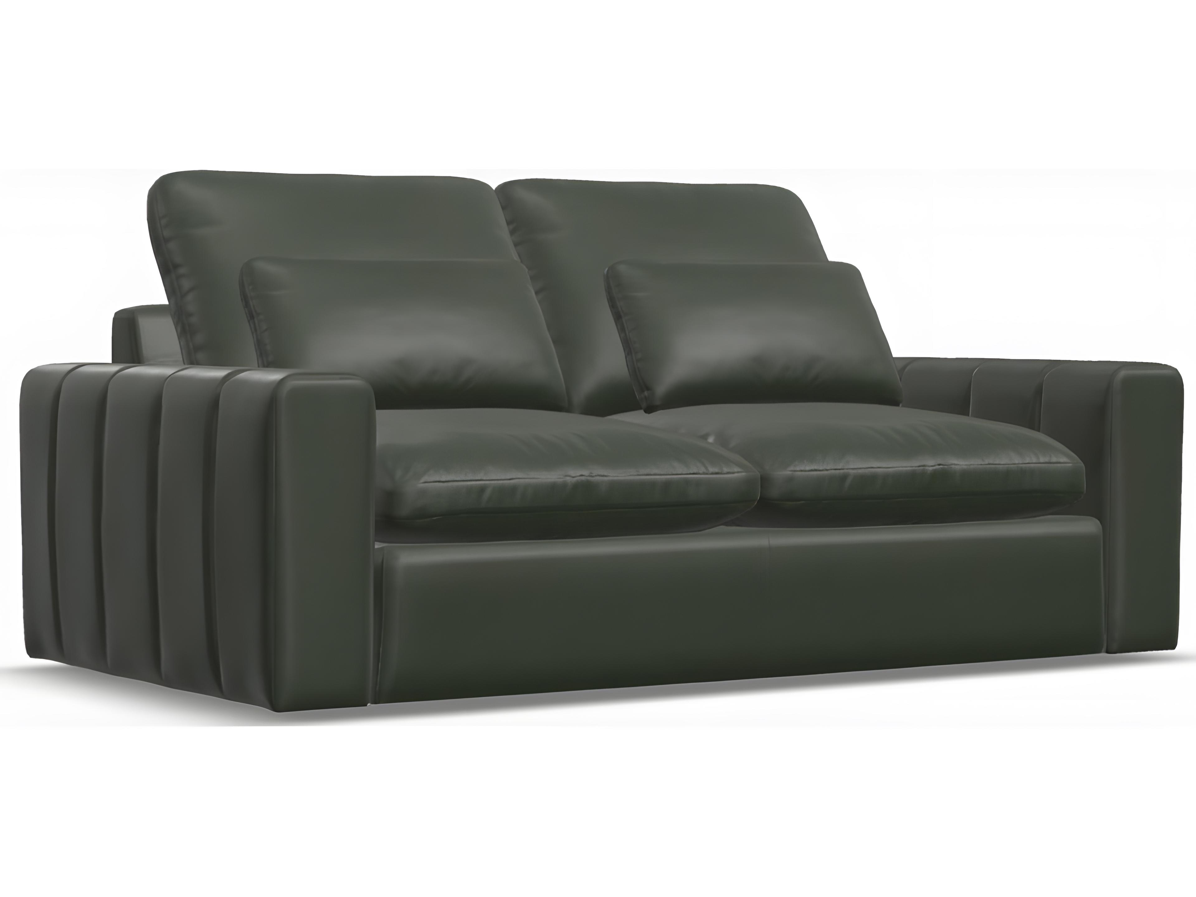 Dawson Max Leather Upholstery Apartment Sofa
