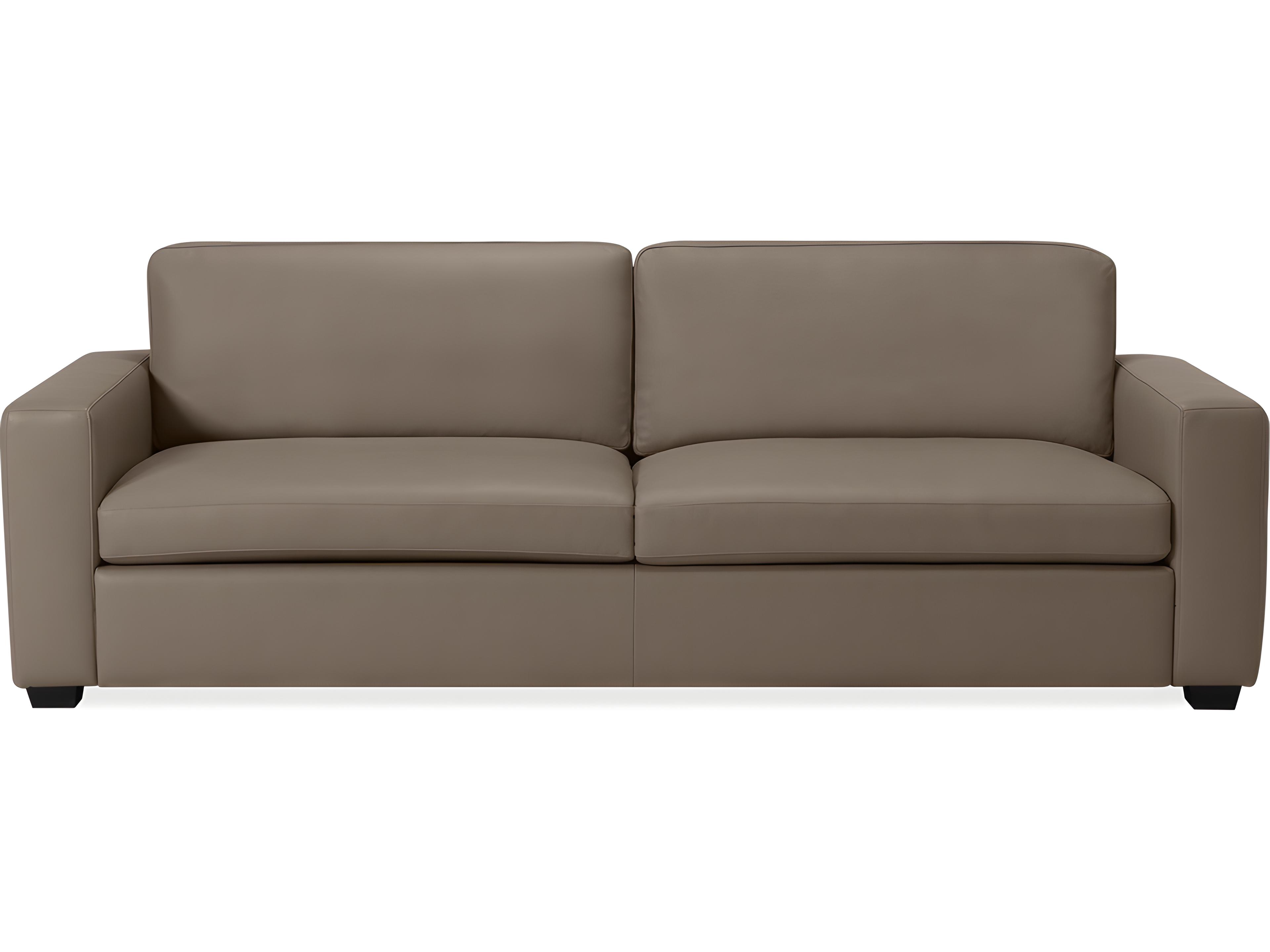 Palliser Ensemble Track Arm Leather Upholstery Apartment Sofa