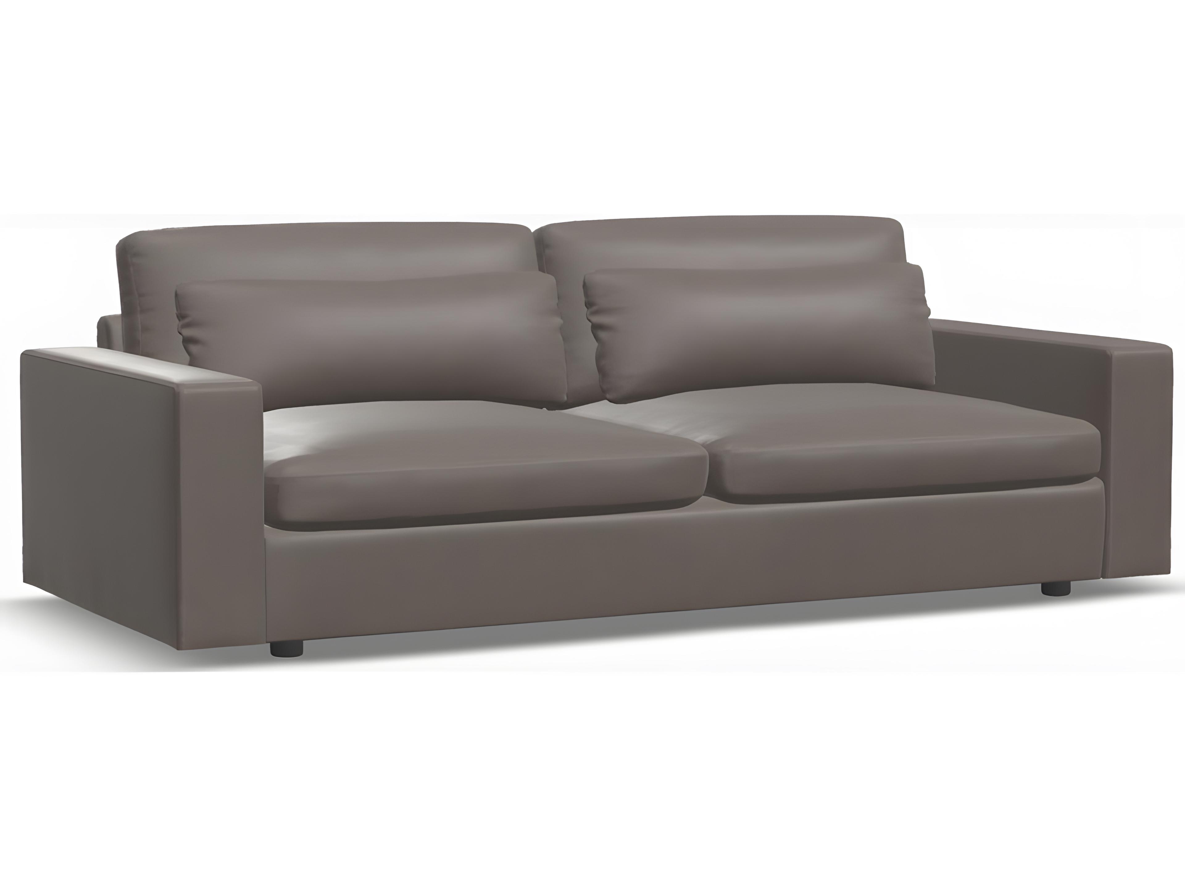 Ensemble Max Track Arm Leather Upholstery Studio Sofa