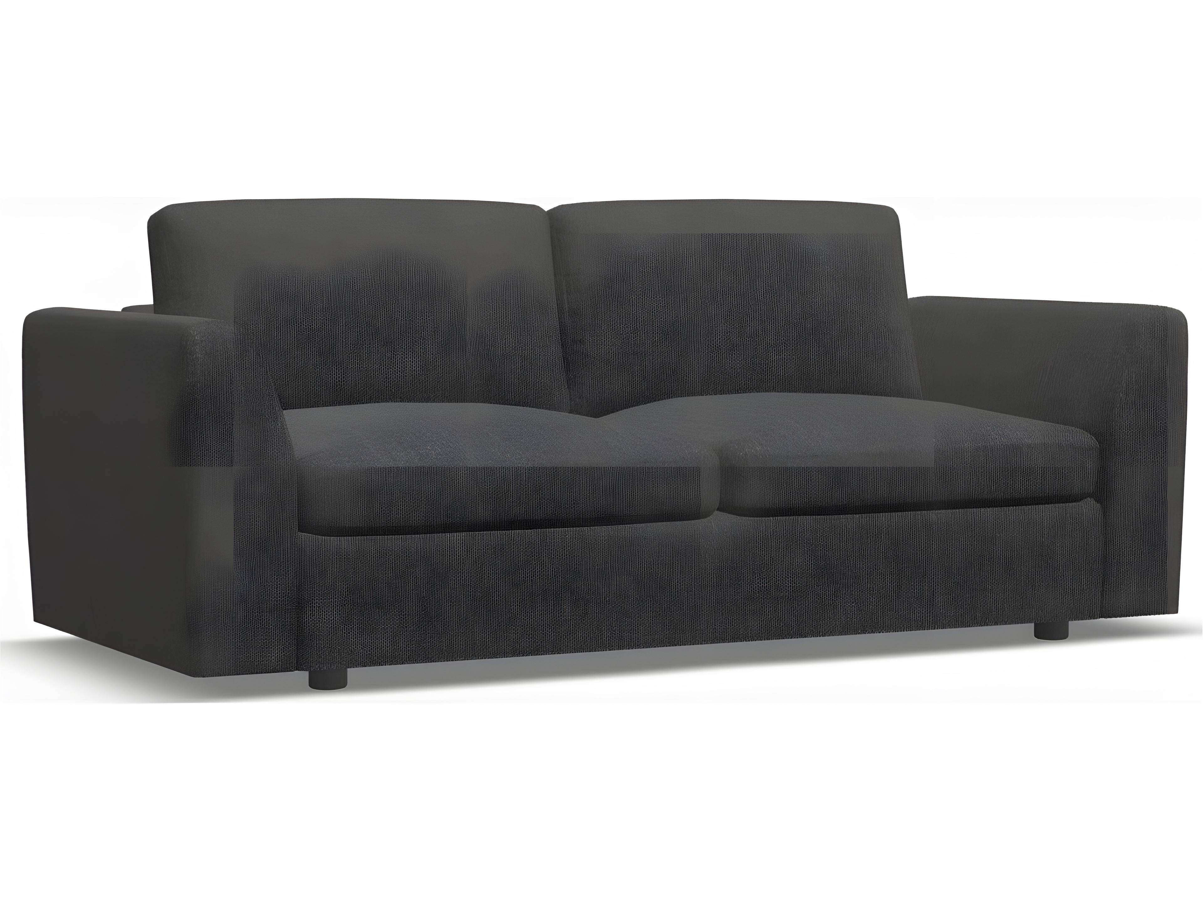 Ensemble Angle Arm Leather Upholstery Apartment Sofa