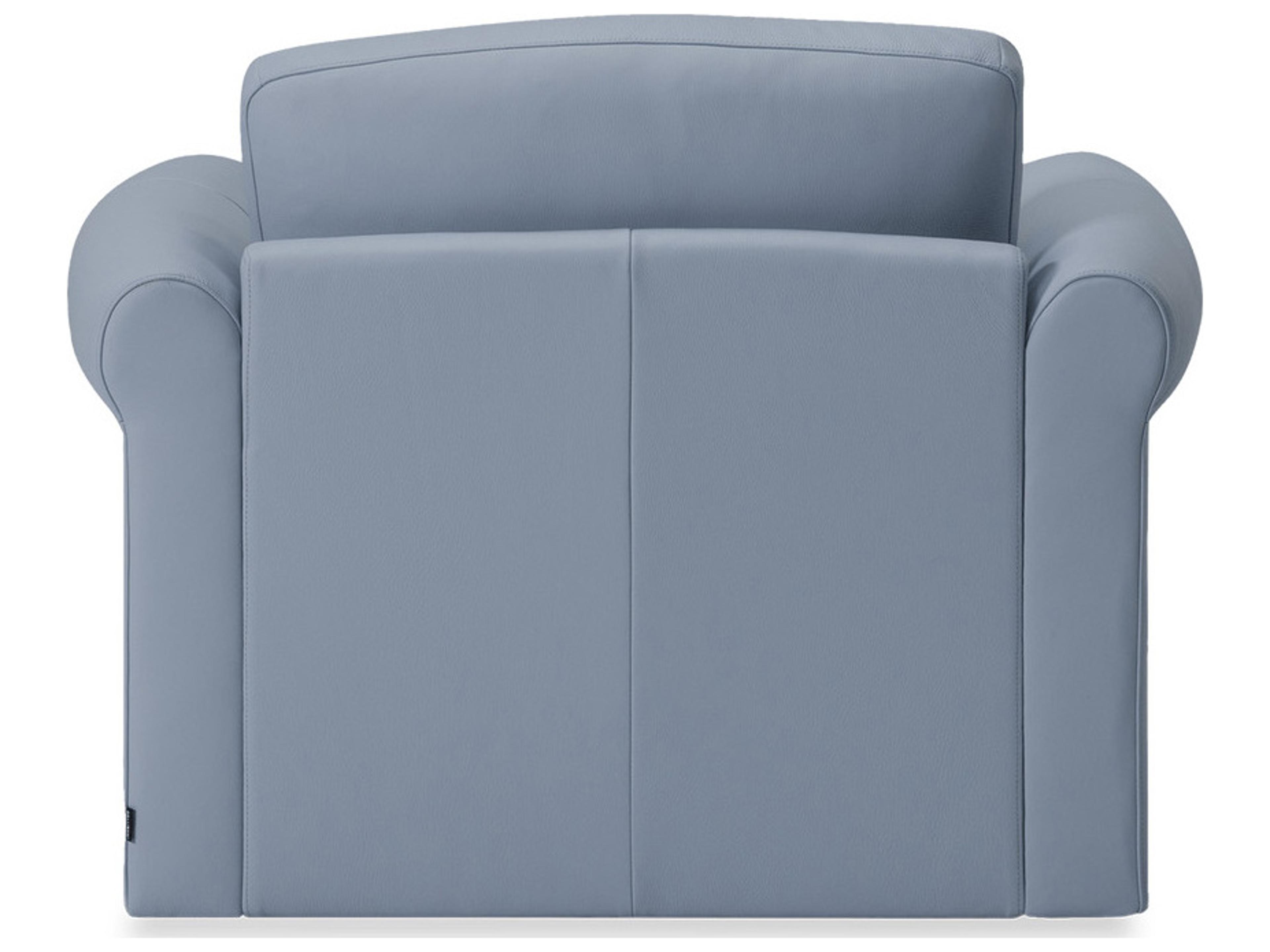 Palliser Ensemble Roll Arm Leather Upholstery Swivel Chair