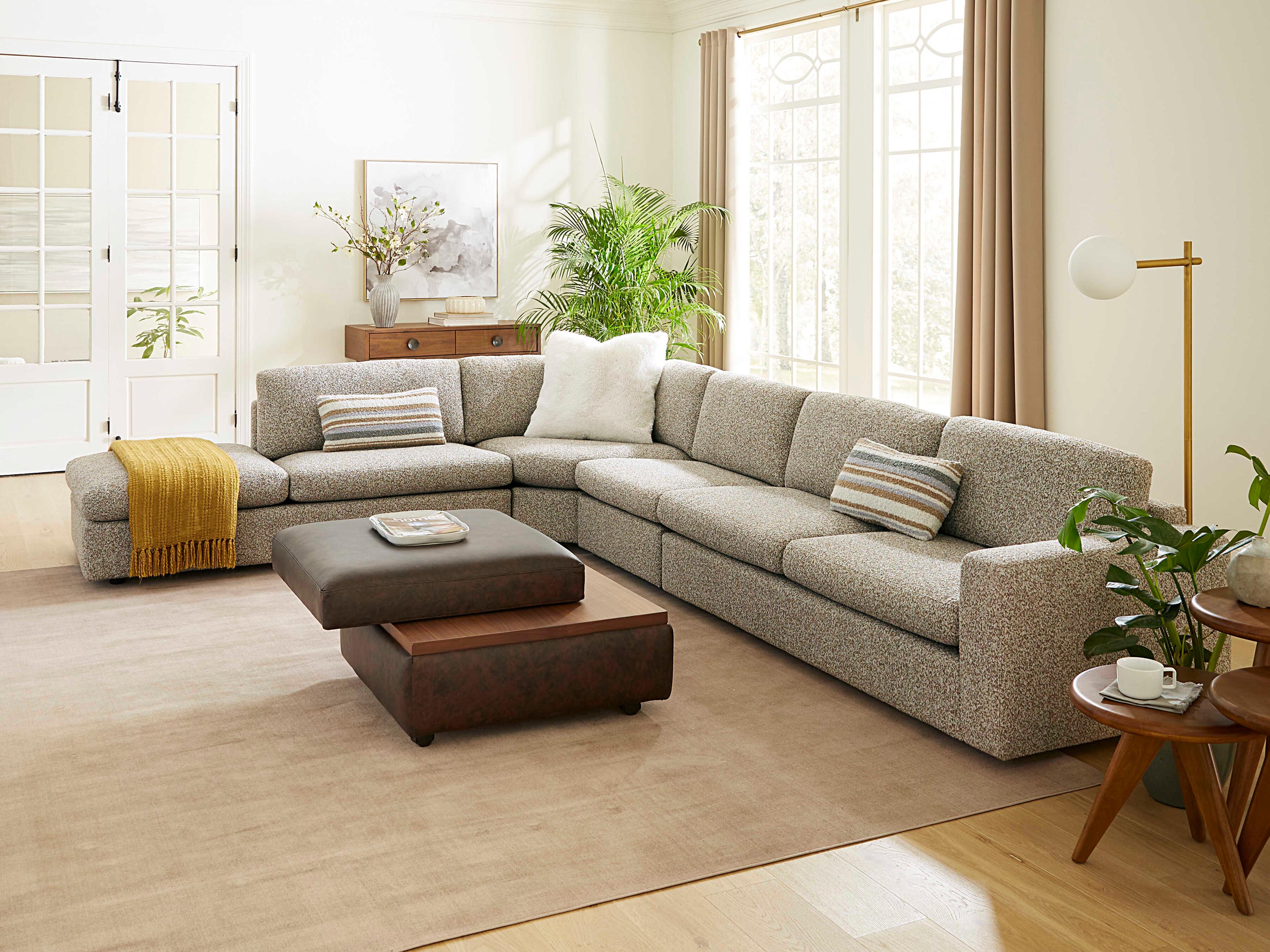 Palliser Ensemble Track Arm Upholstered Sectional Sofa