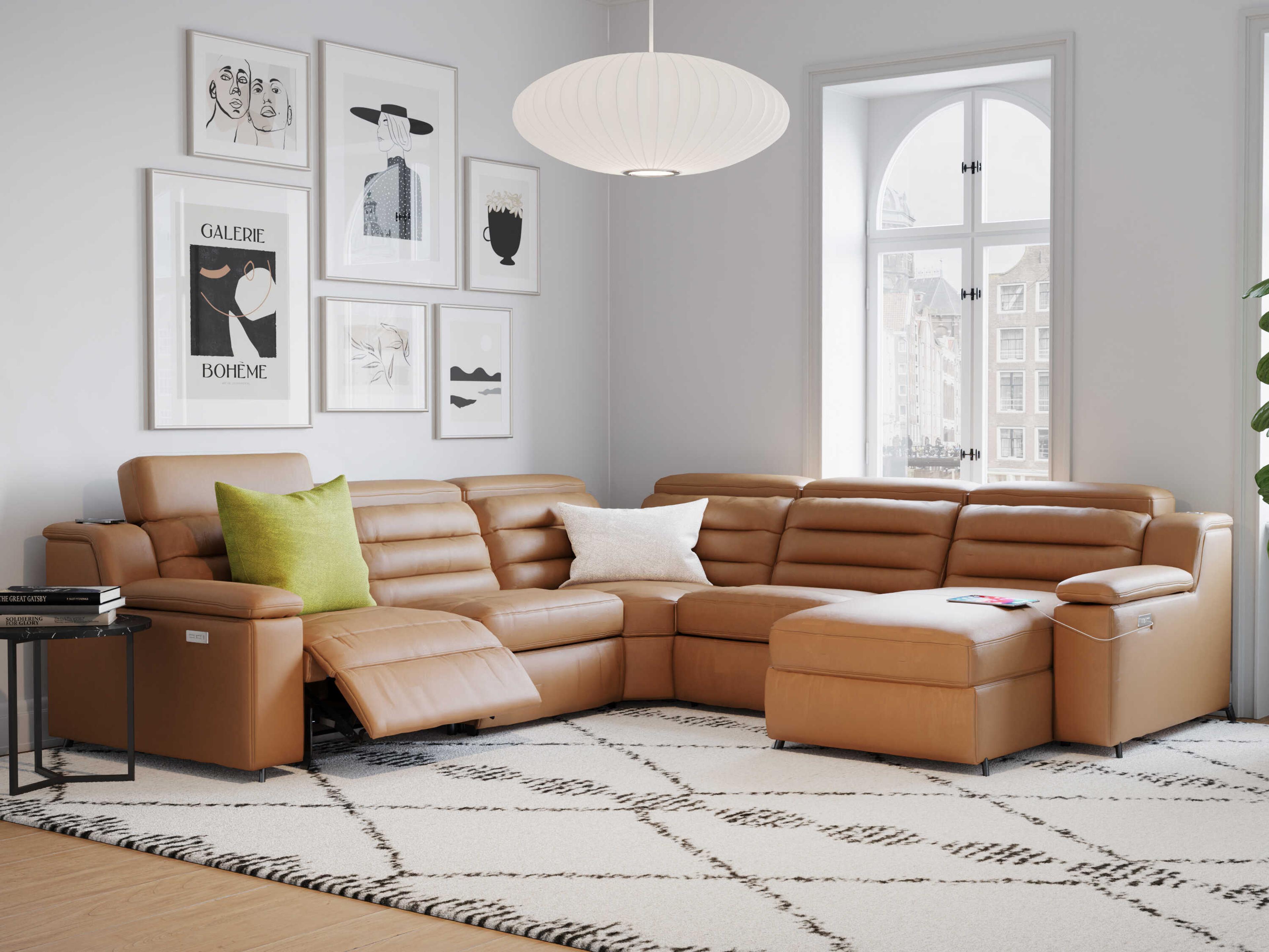 Lotus Upholstered Sectional Sofa