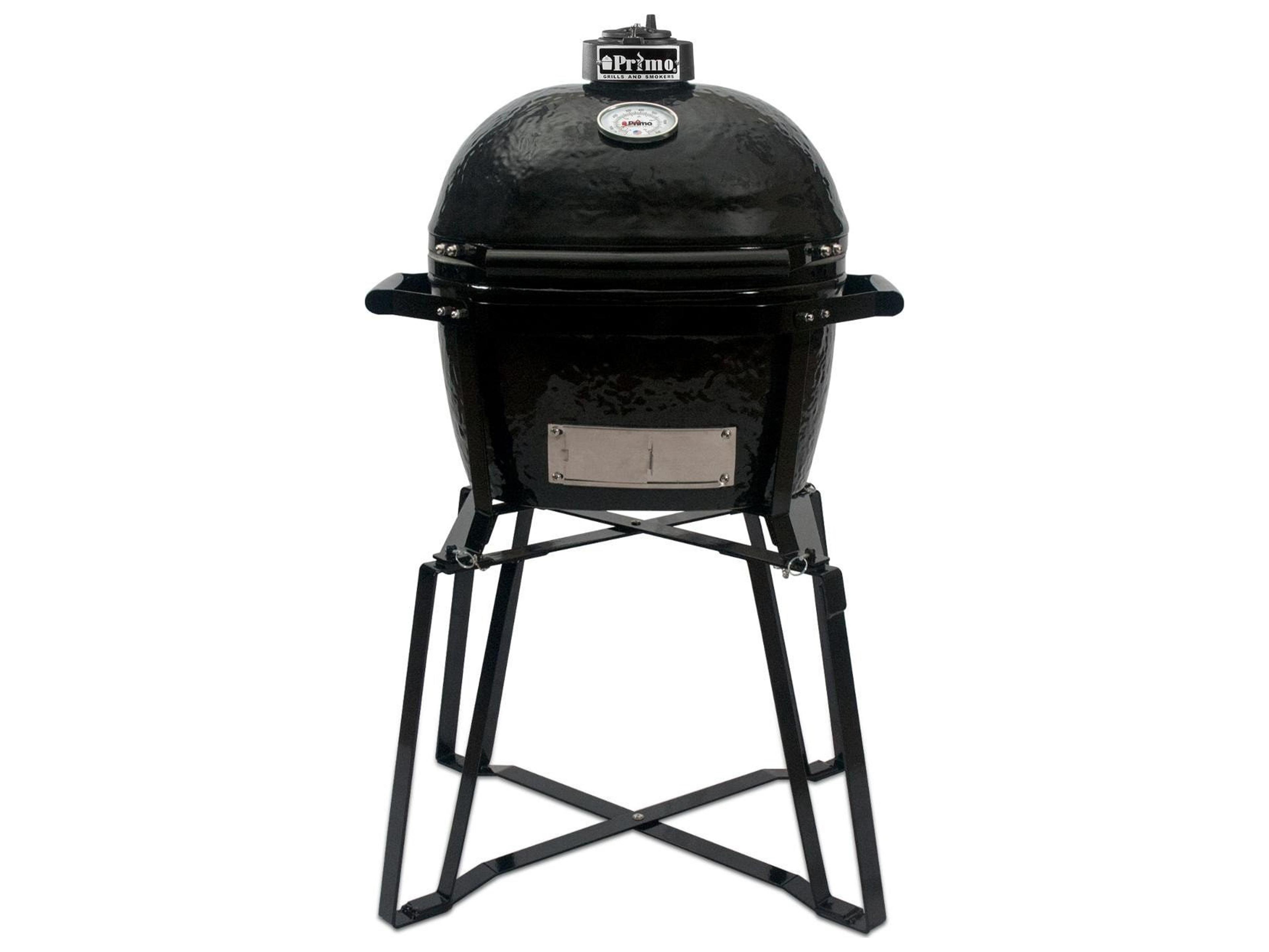 Primo Oval Junior Charcoal Grill with GO top and base