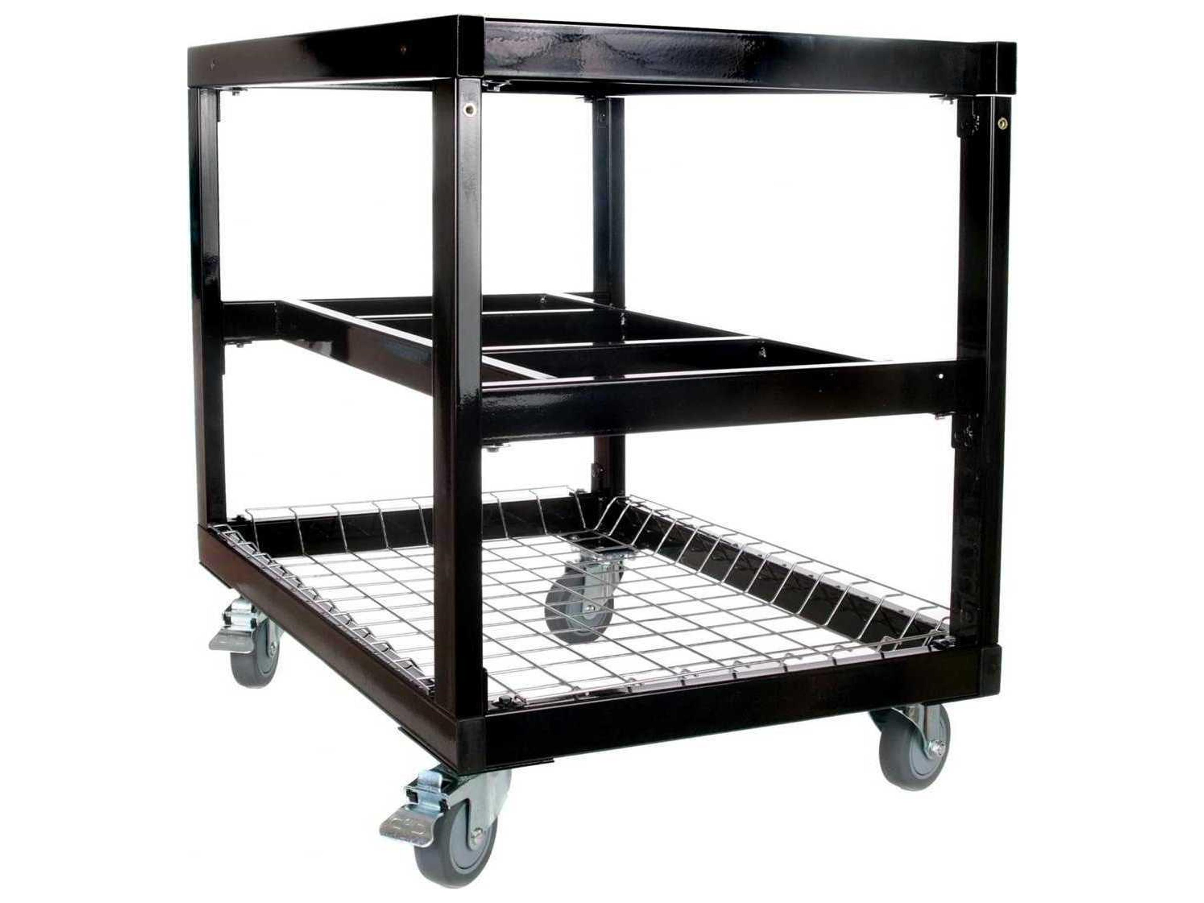 Primo Oval Large Charcoal Grill with Stainless Steel Cart