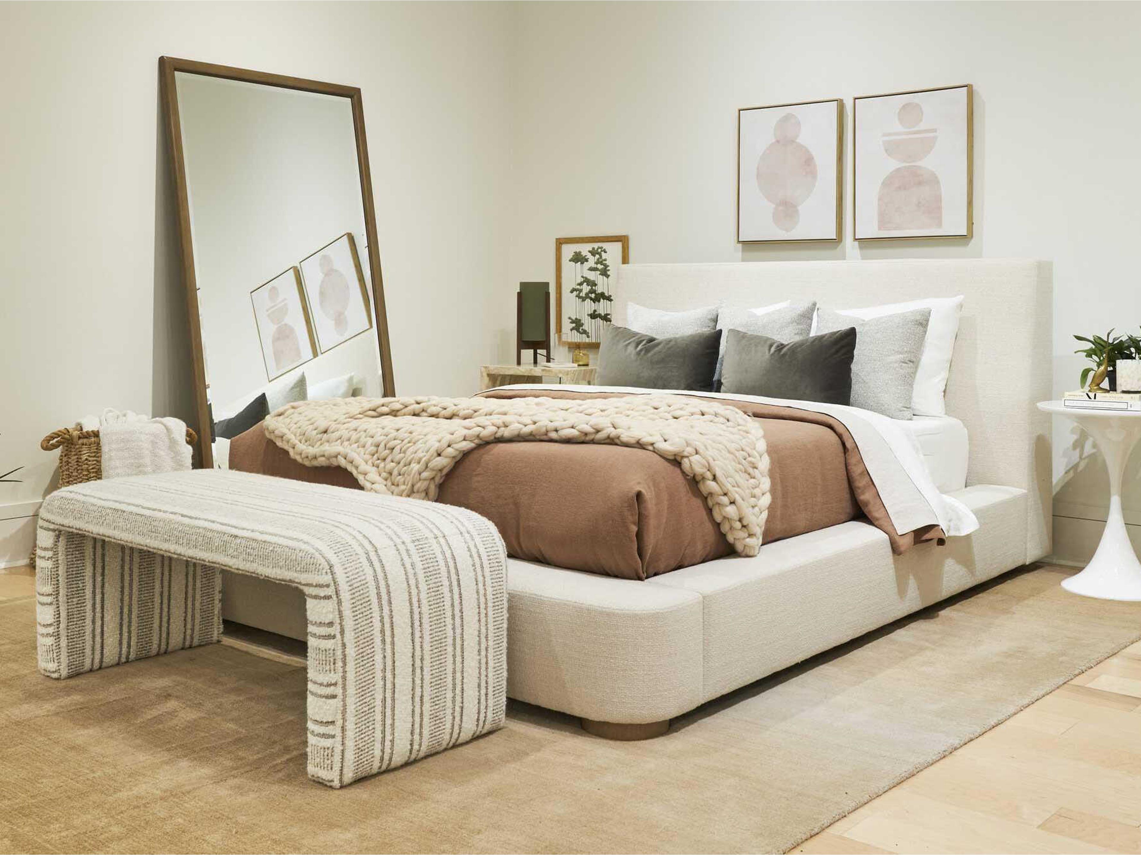 Precedent Nebo Upholstered King Platform Bed