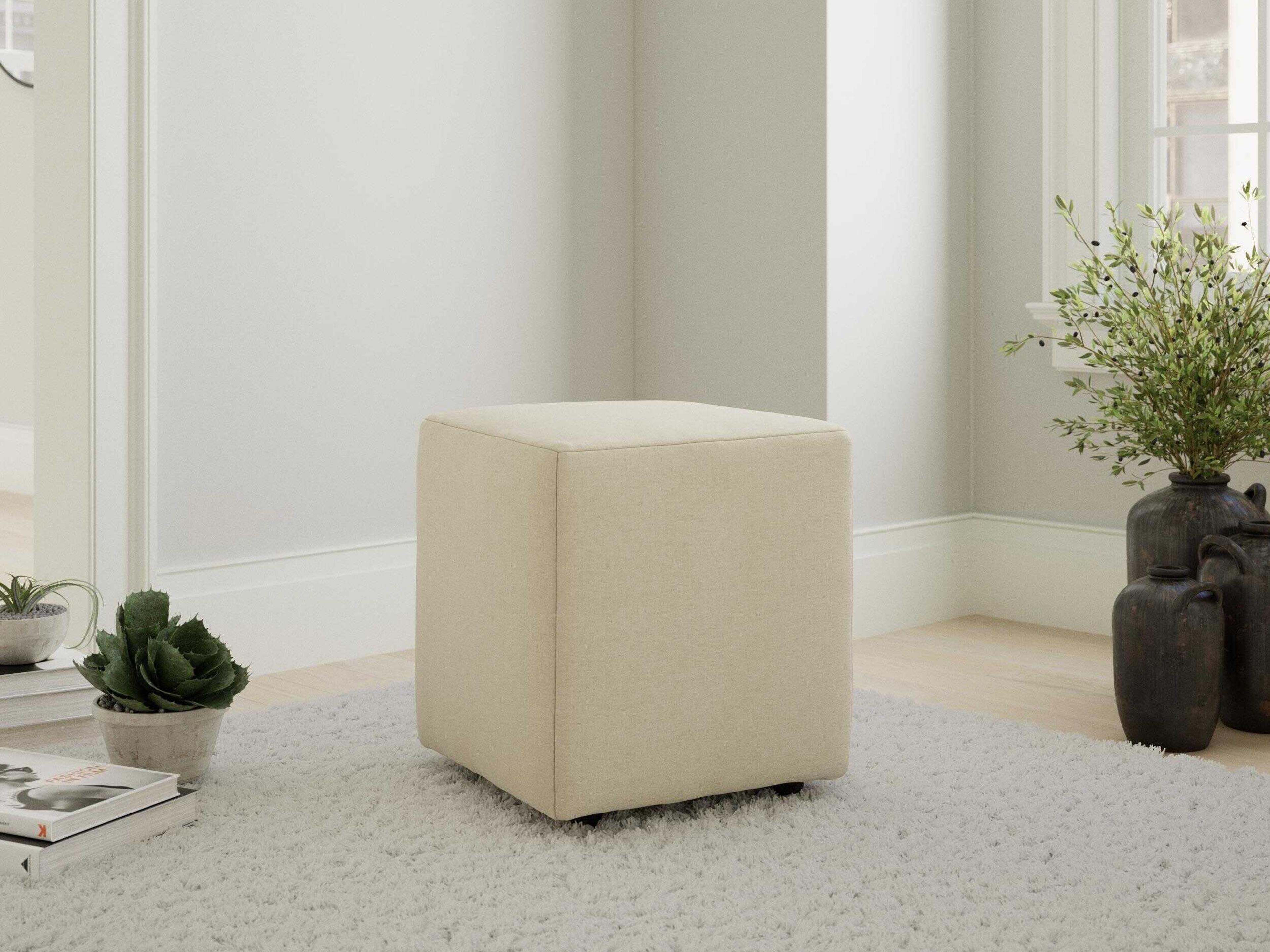 Precedent Elliott Beige Ottoman