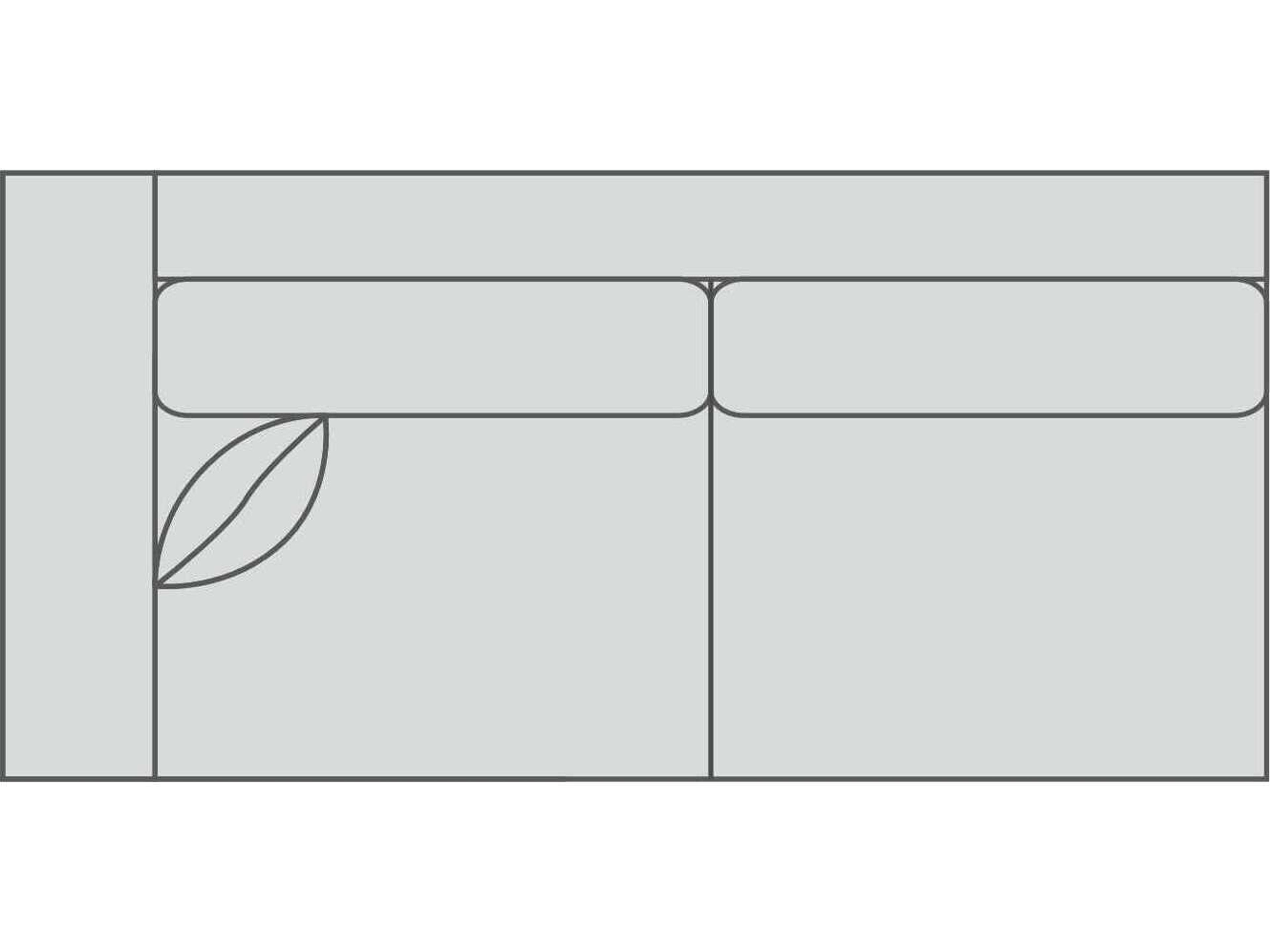 Jake 2/2 Left Arm Wide Modular Loveseat (w/ -KR)