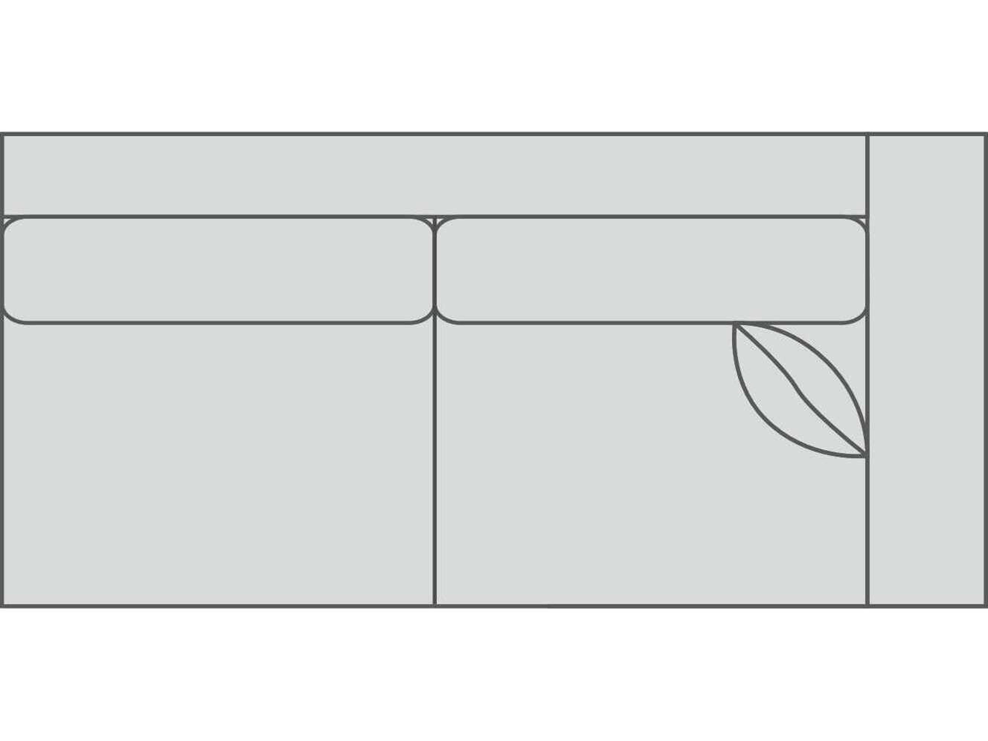 Jake 2/2 Right Arm Wide Modular Loveseat (w/ -KL)