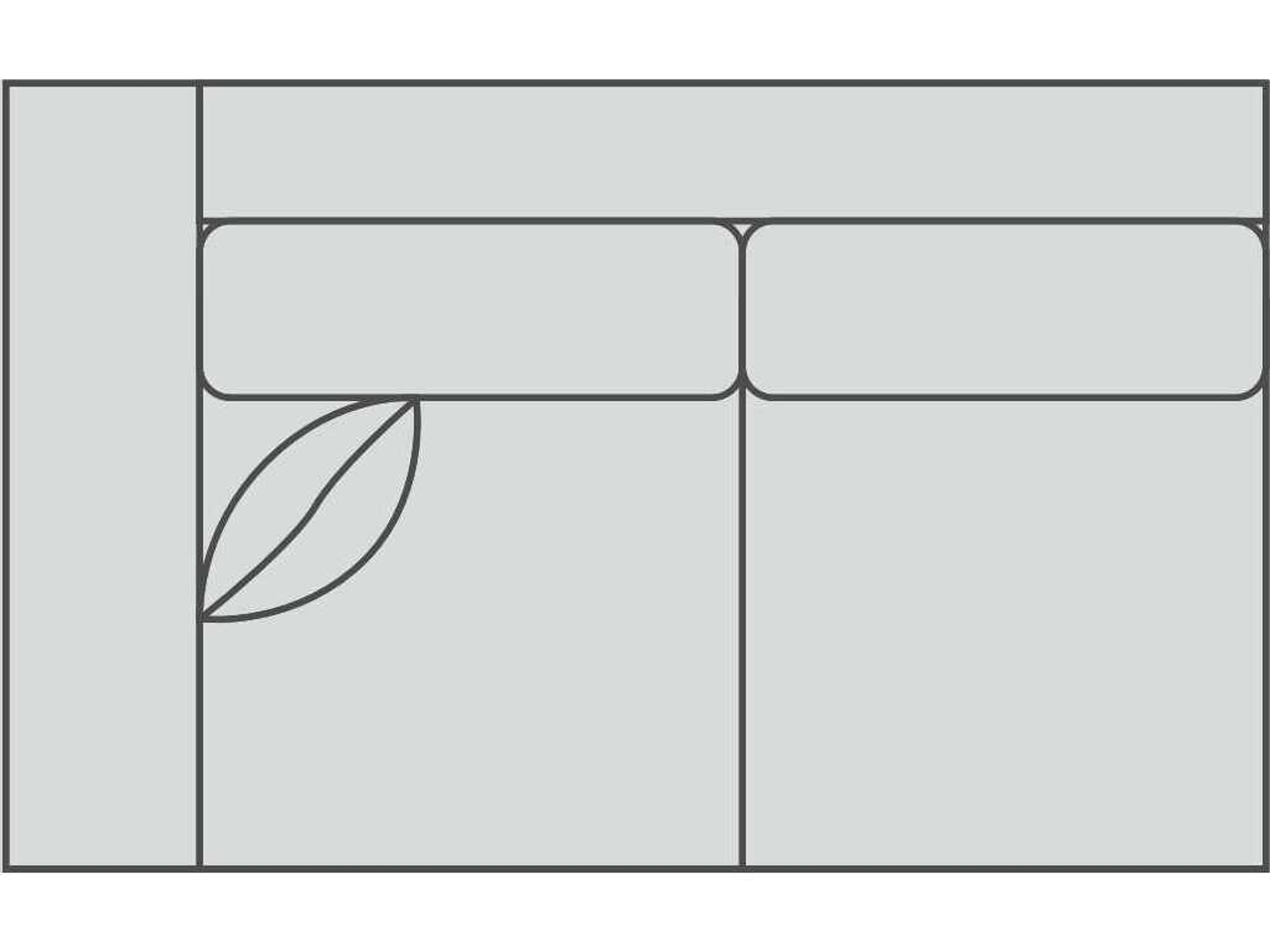 Jake 2/2 Left Arm Modular Loveseat