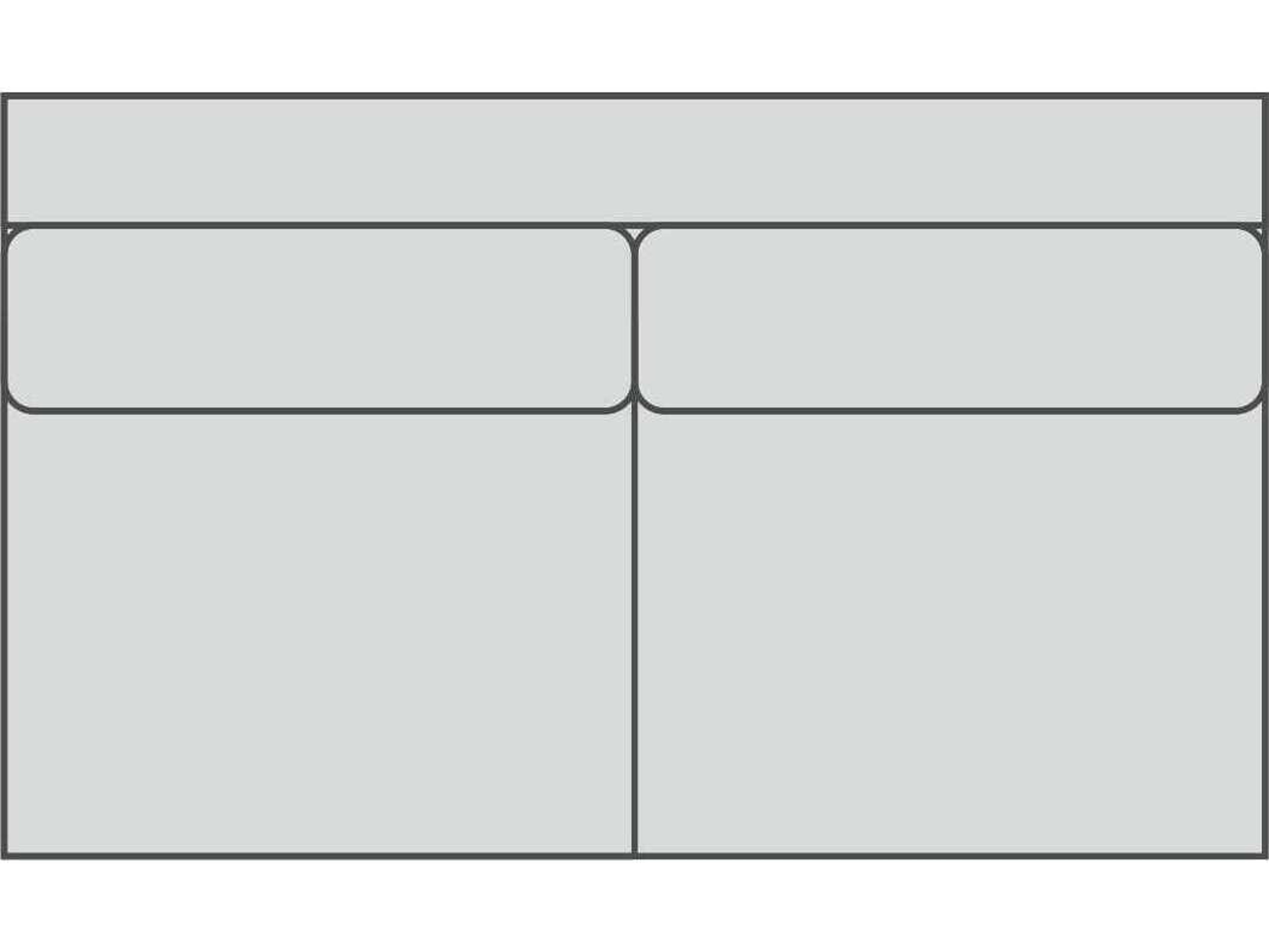 Jake 2/2 Armless Standard Modular Loveseat