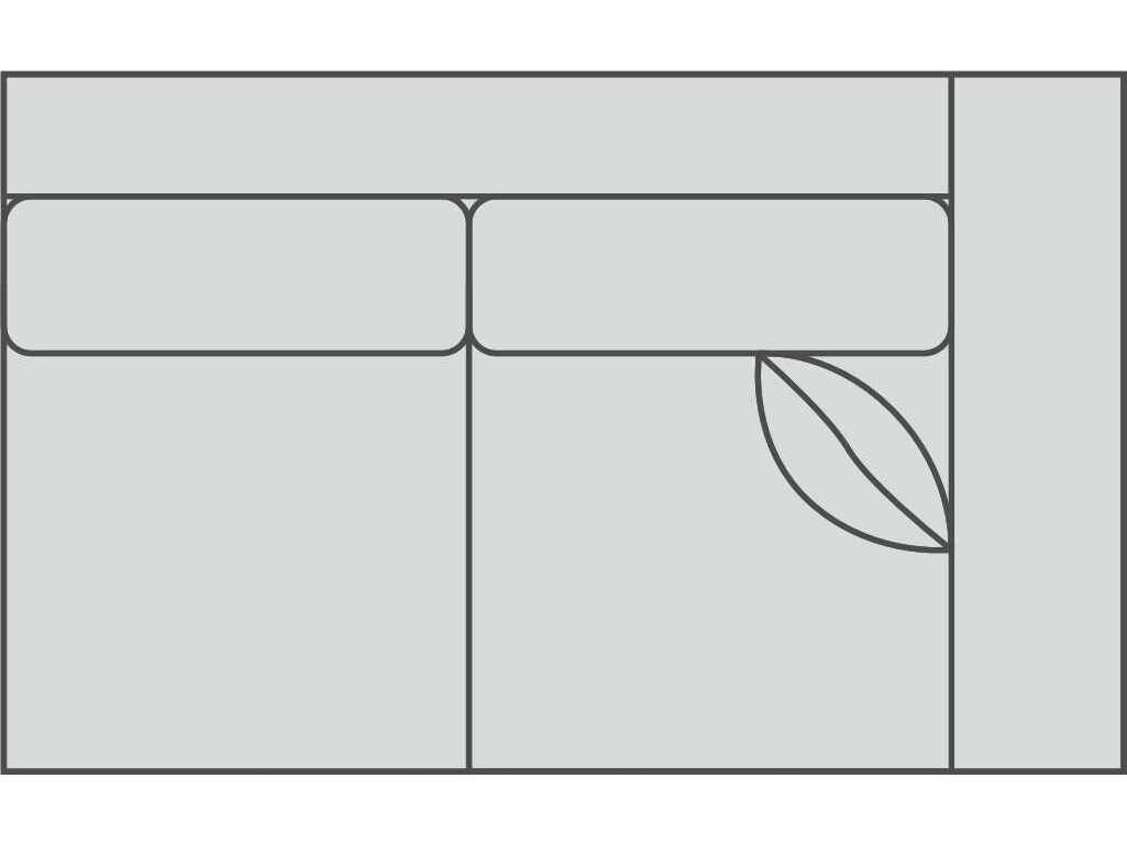 Jake 2/2 Right Arm Modular Loveseat