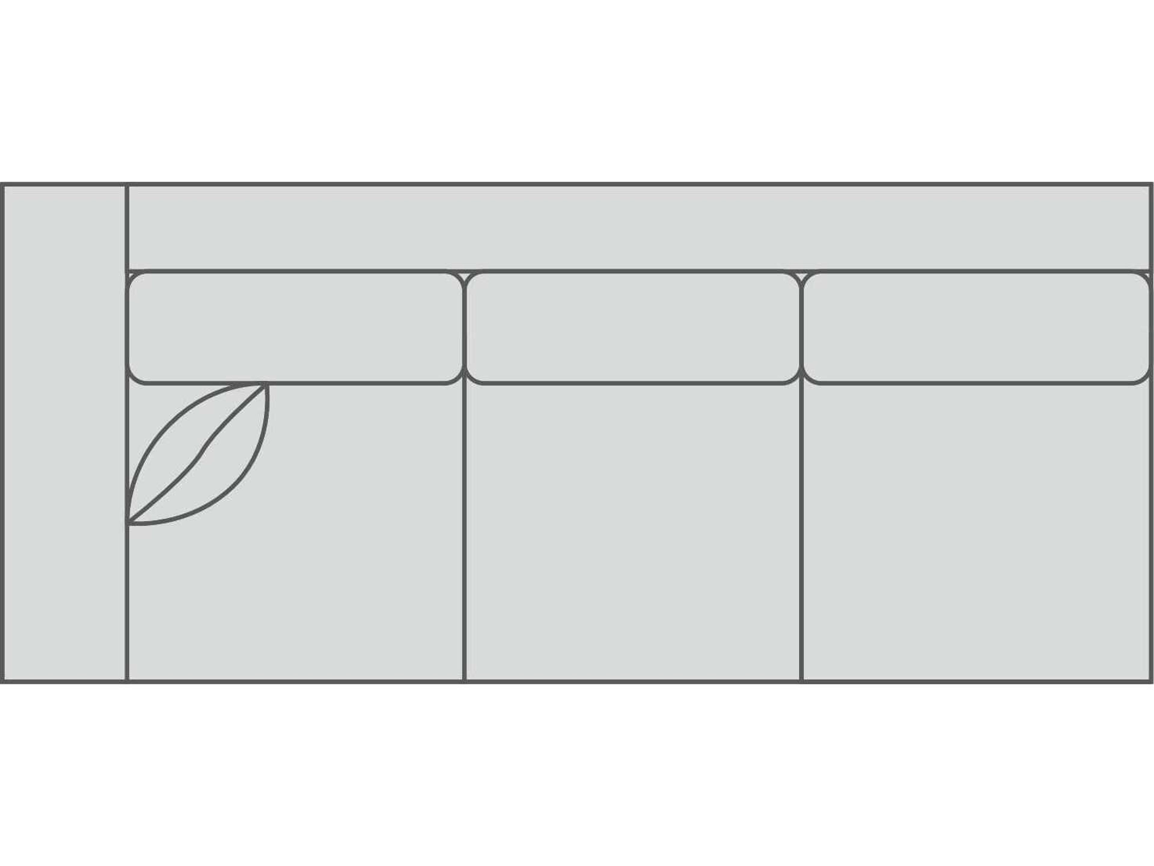 Jake 3/3 Left Arm Modular Sofa