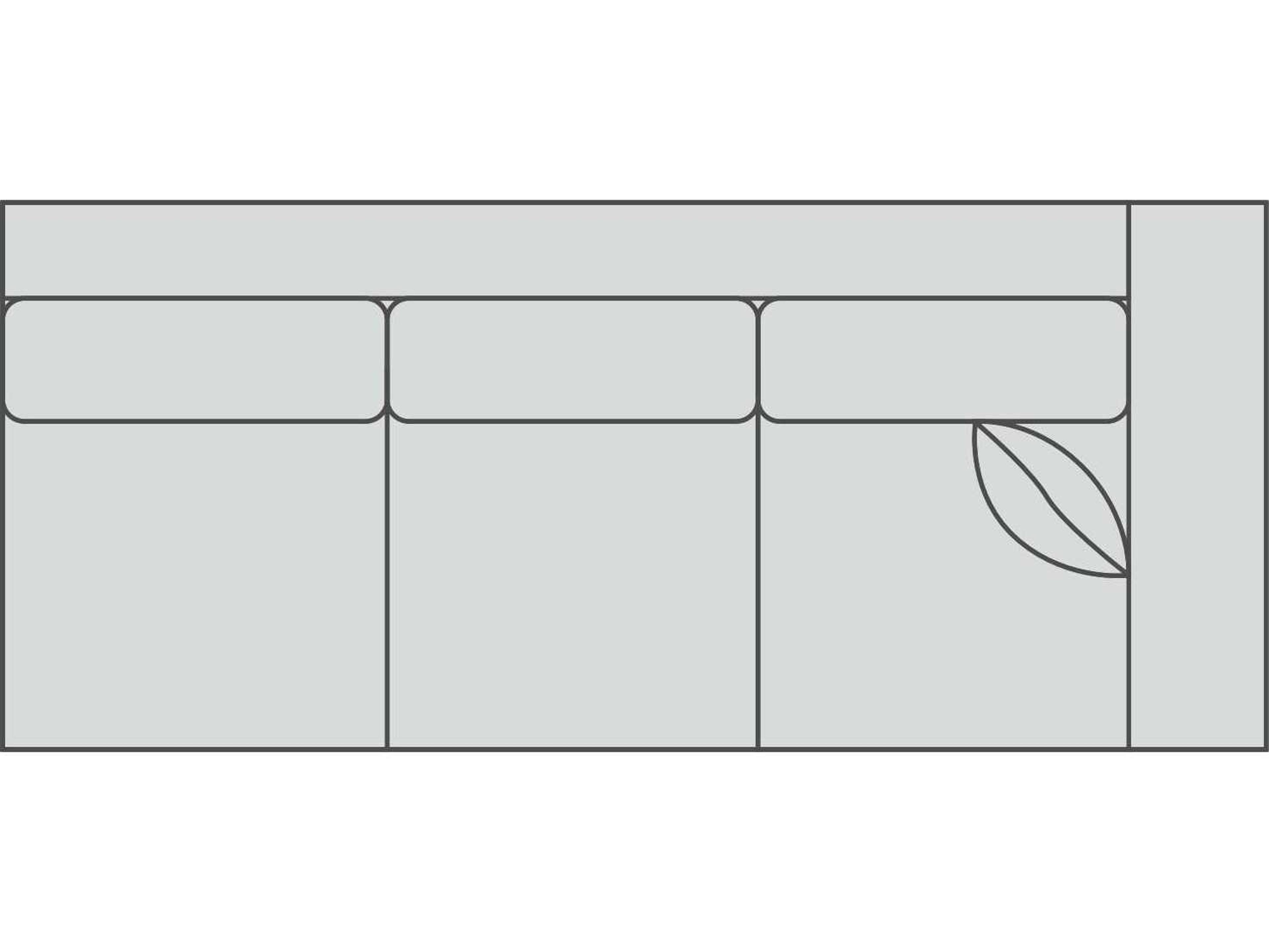 Jake 3/3 Right Arm Modular Sofa
