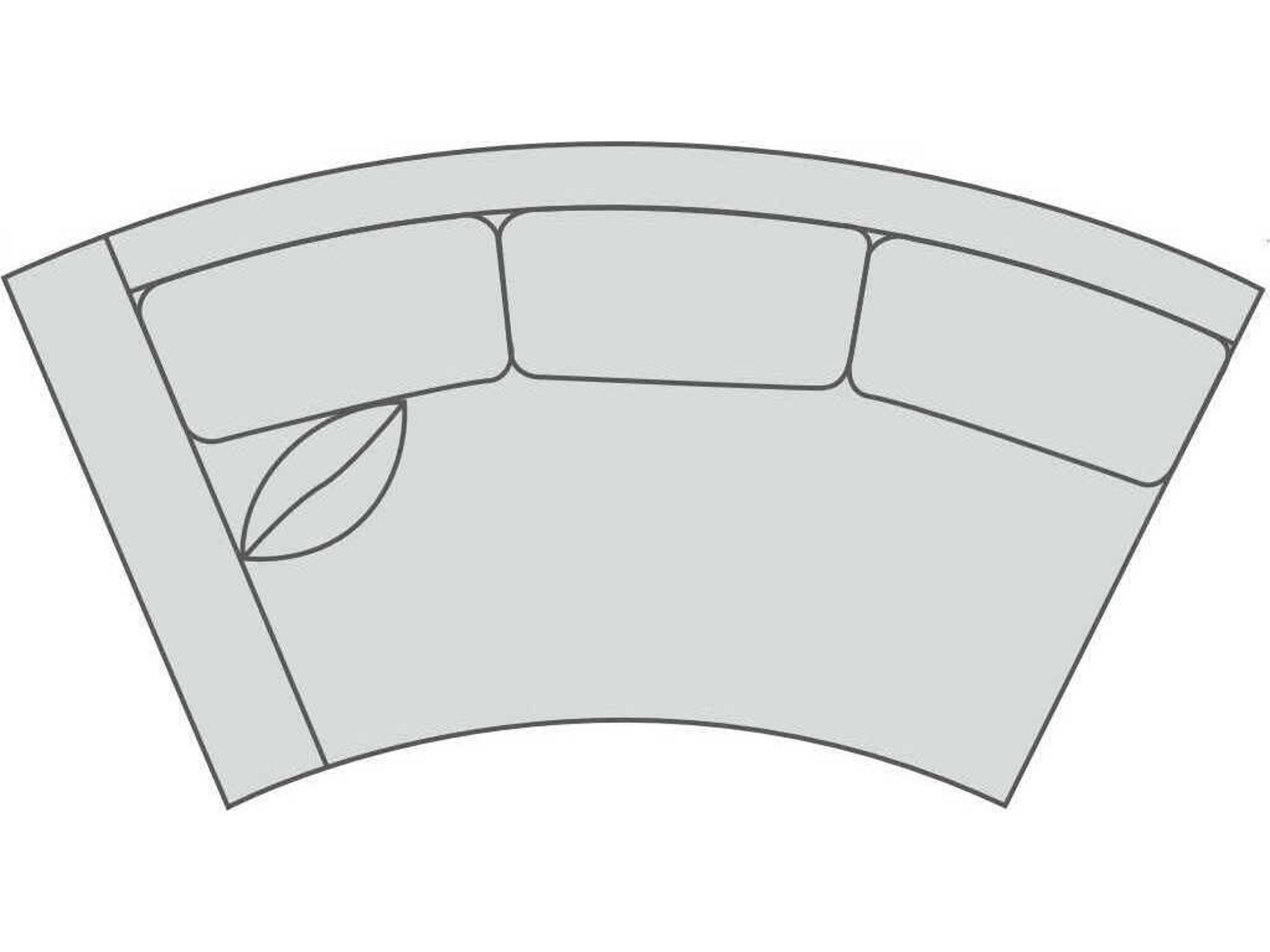 Kylie Curved Left Arm Modular Sofa