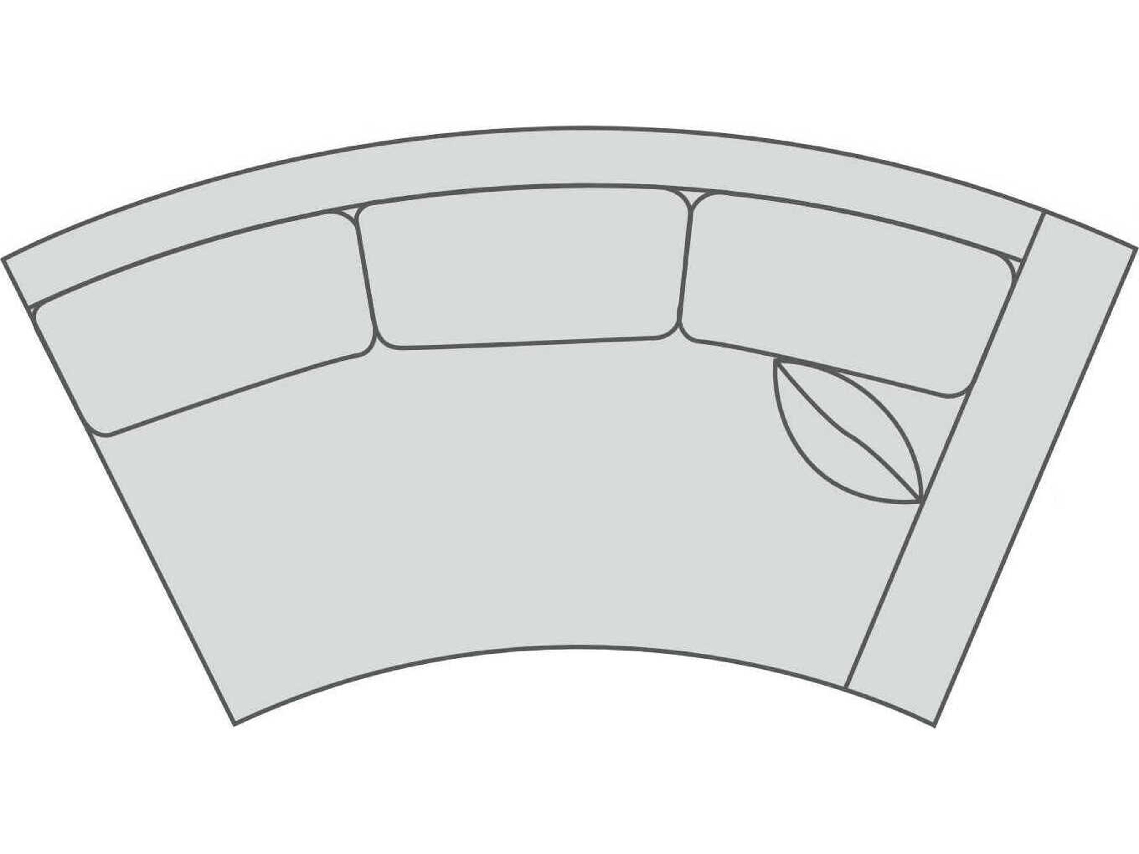 Kylie Curved Right Arm Modular Sofa