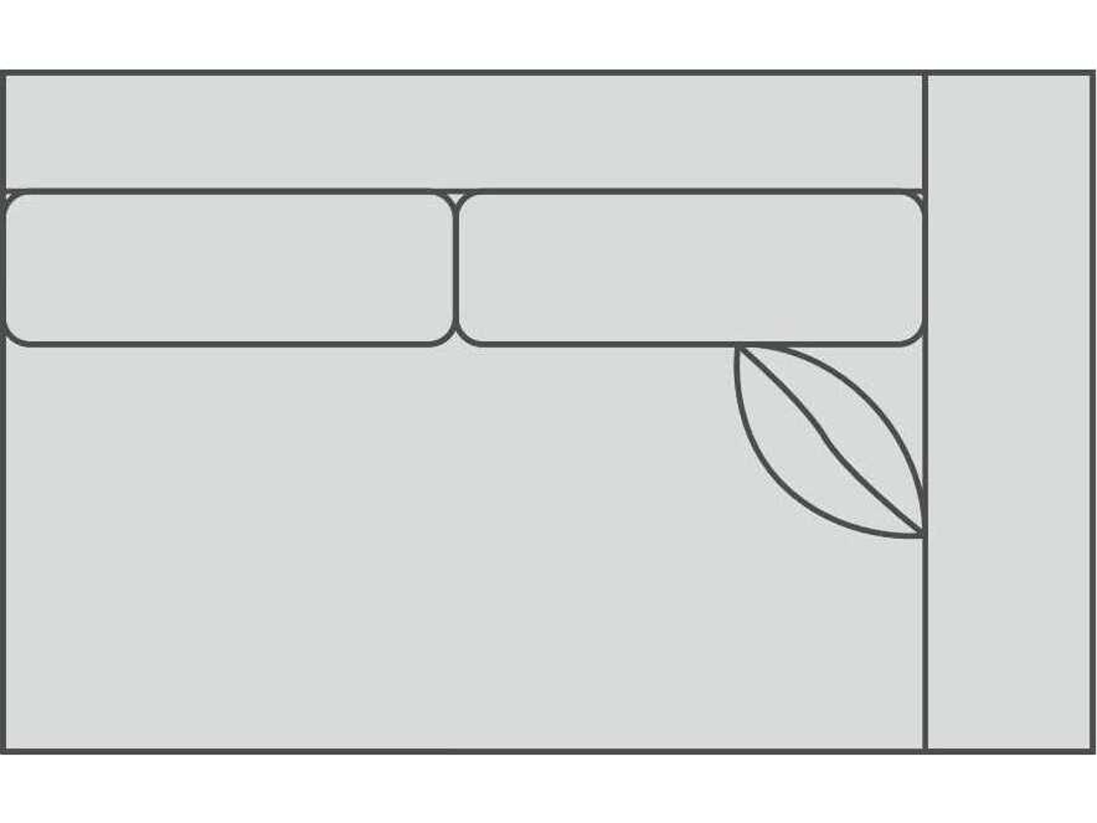 Connor 2/1 Right Arm Modular Loveseat