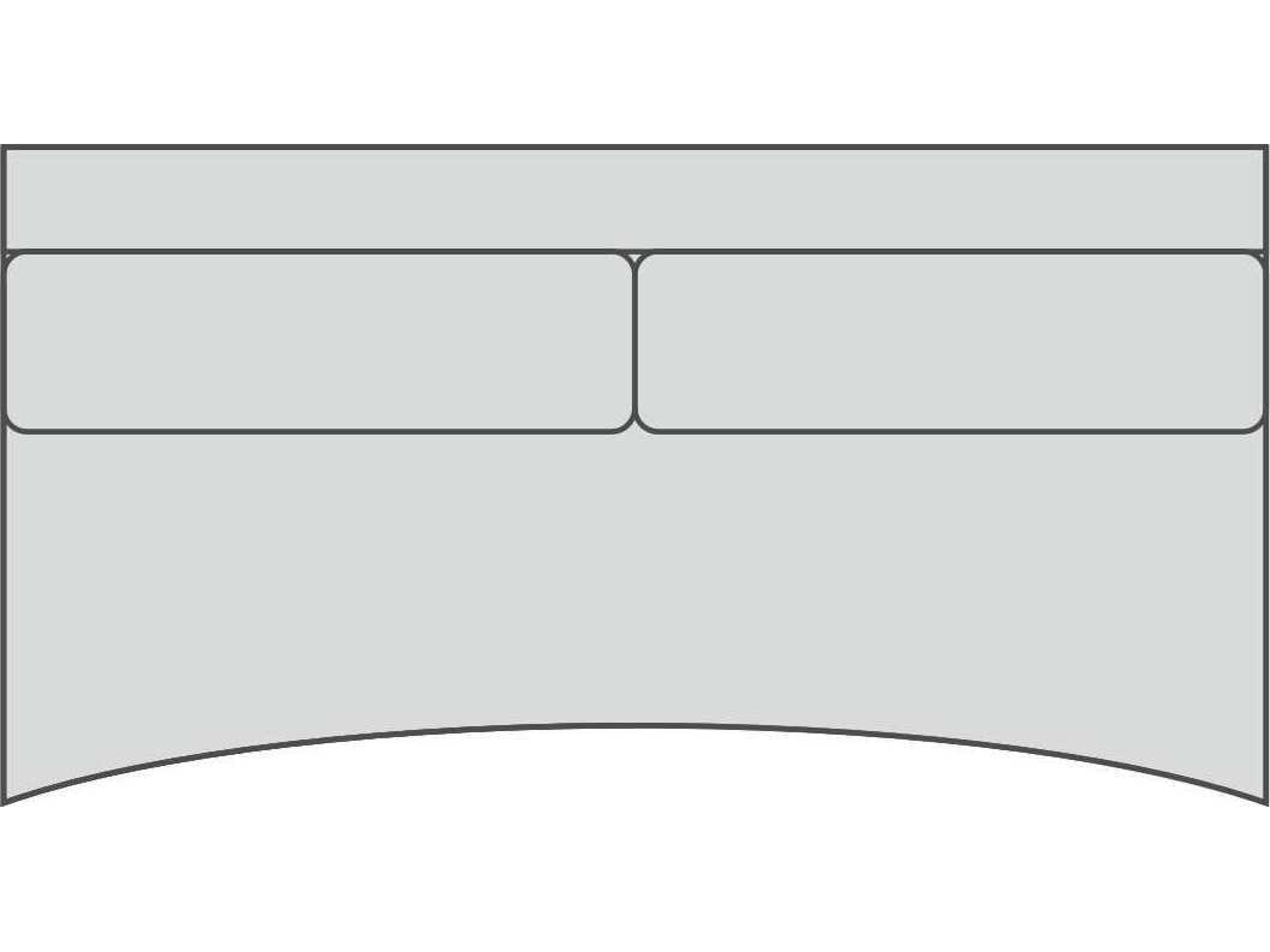 Connor 2/1 Armless Shaped Modular Sofa