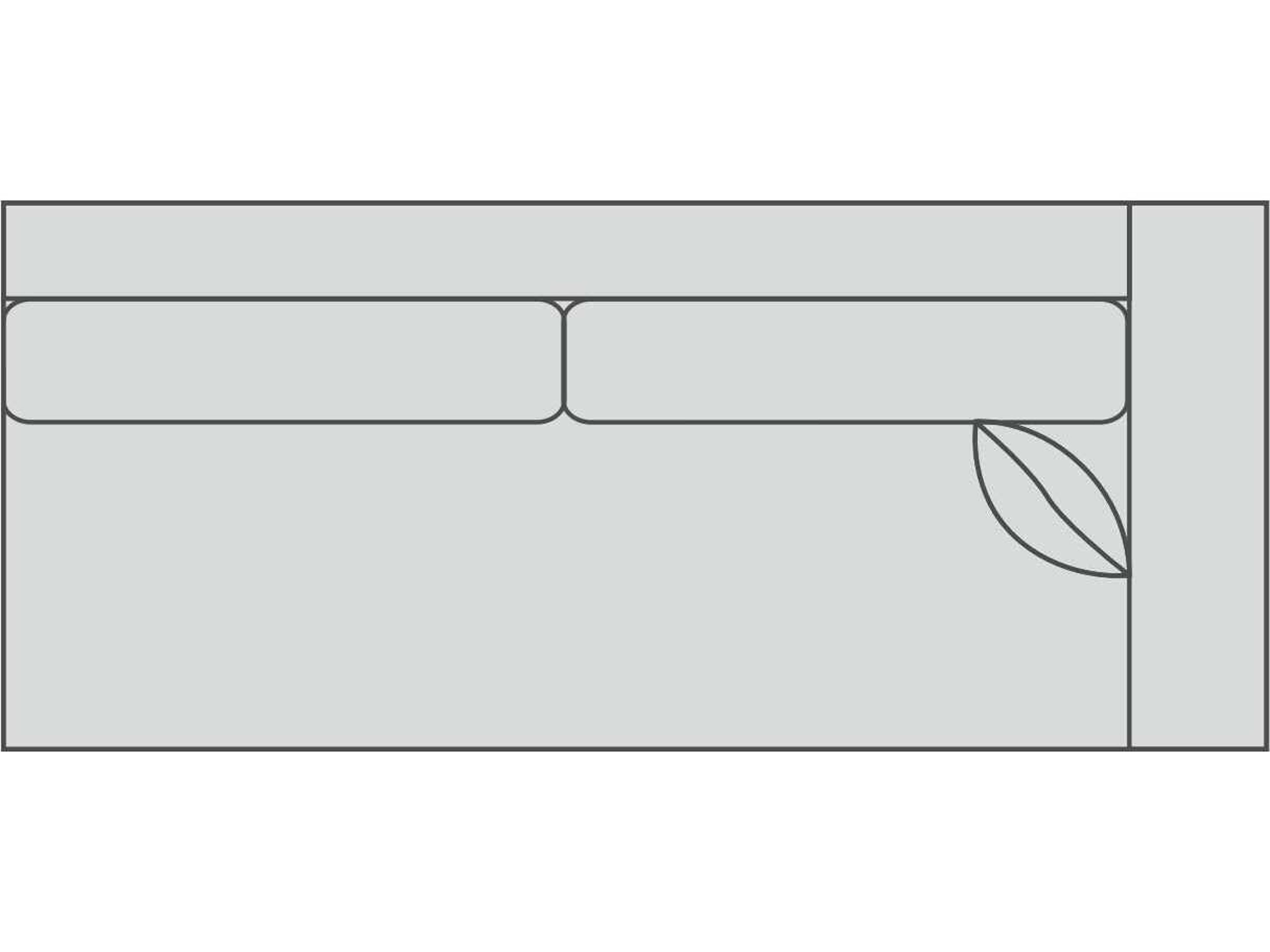 Connor 2/1 Right Arm Modular Sofa