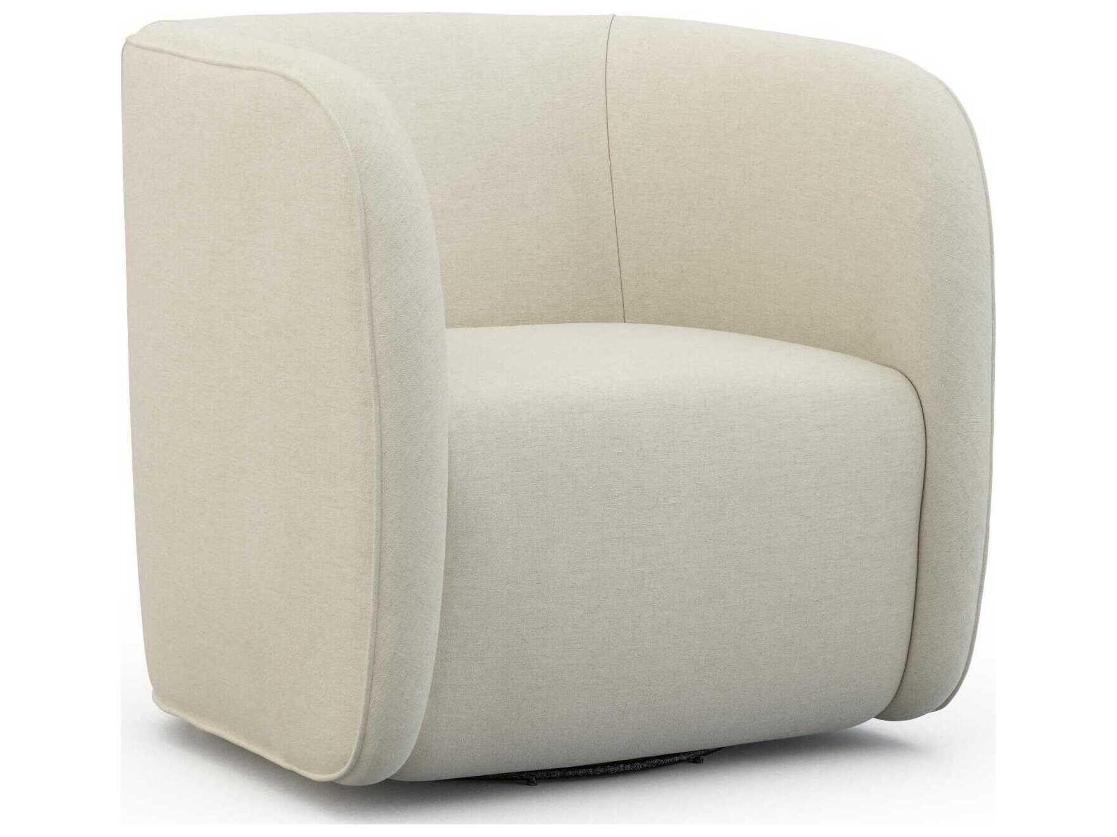 Lovato Swivel Beige Accent Chair