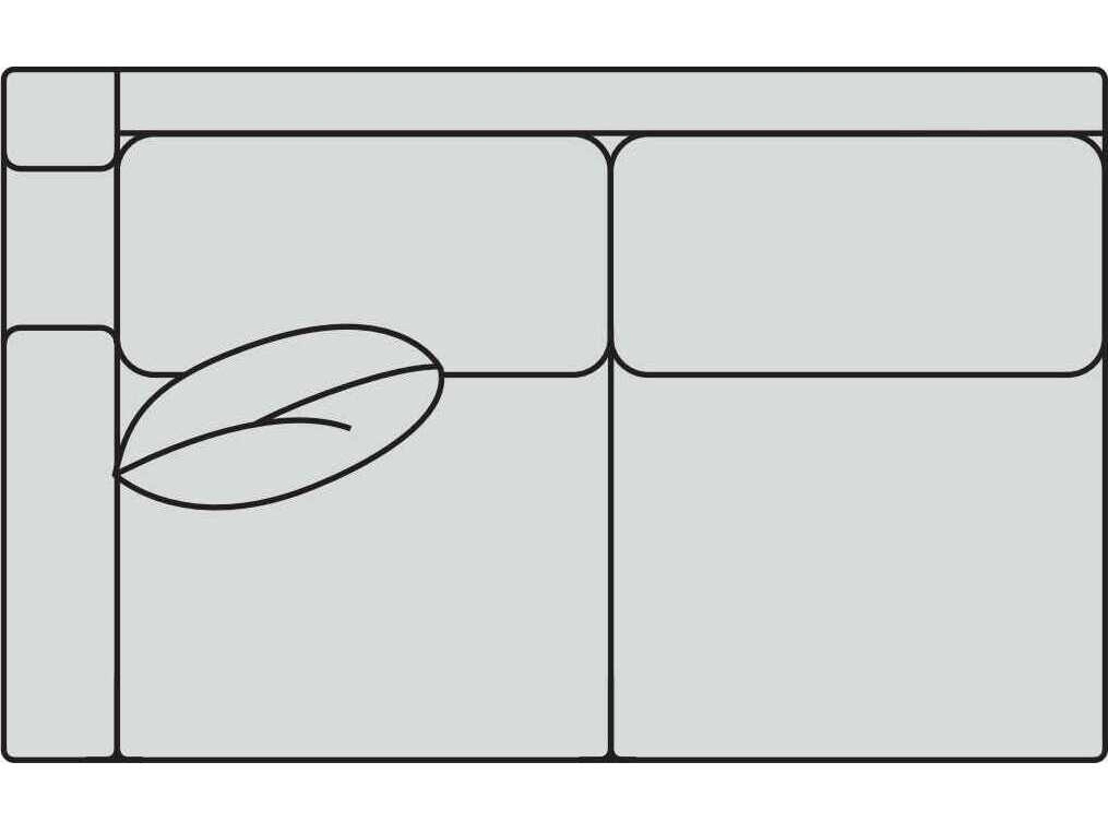 Arlington Left Arm Modular Loveseat