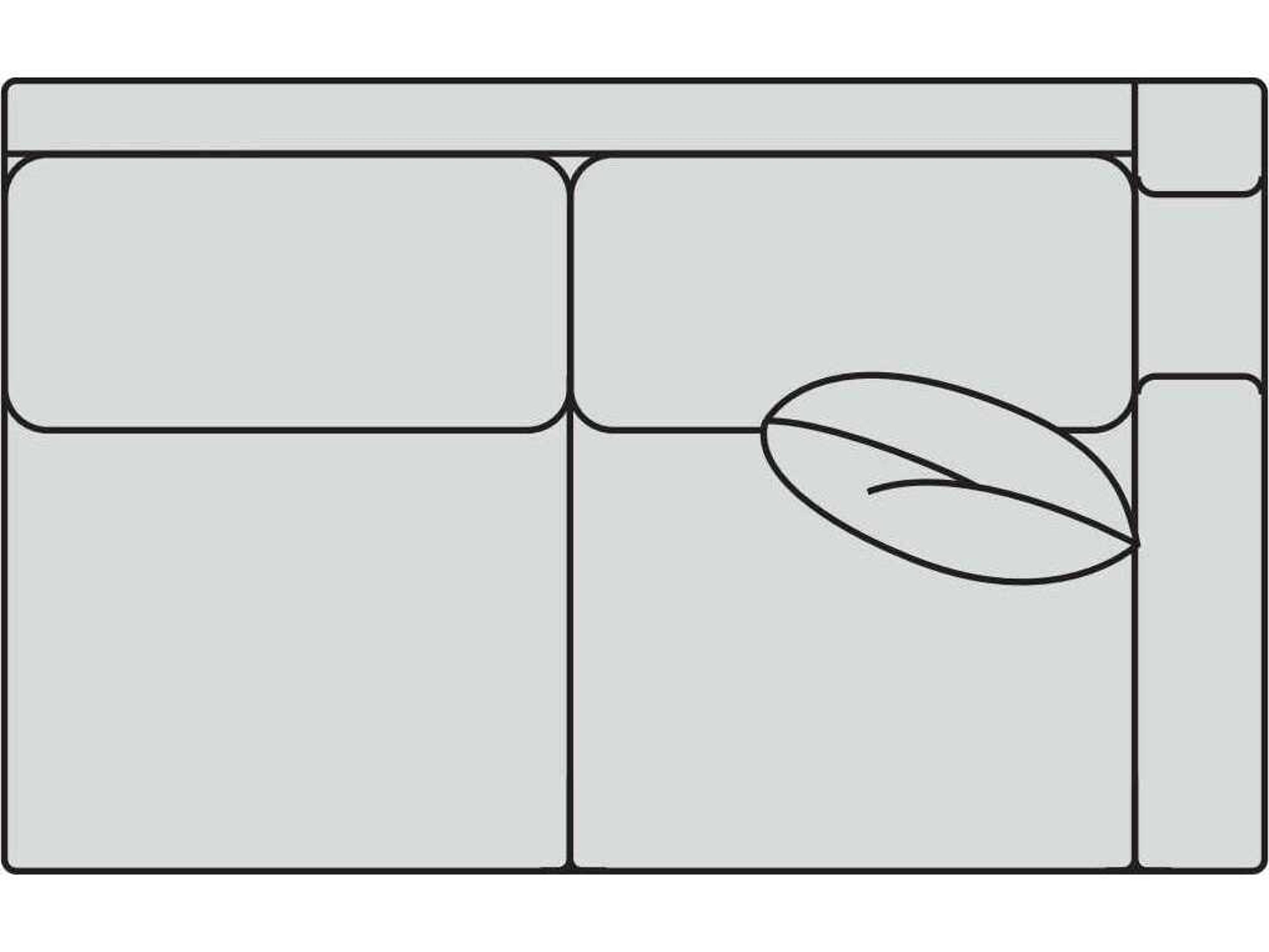 Arlington Right Arm Modular Loveseat