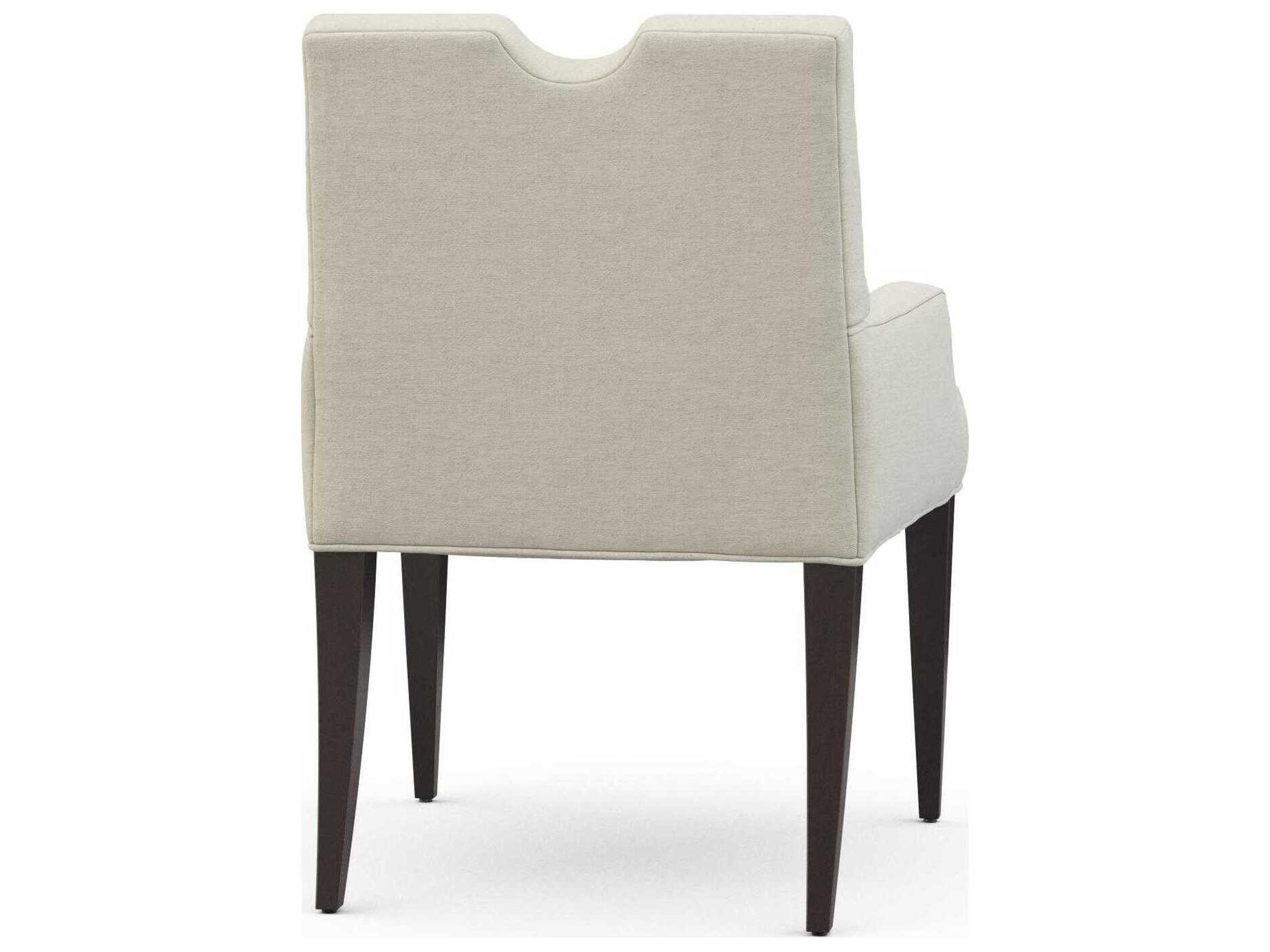 Precedent Hopkins Beige Upholstered Arm Dining Chair