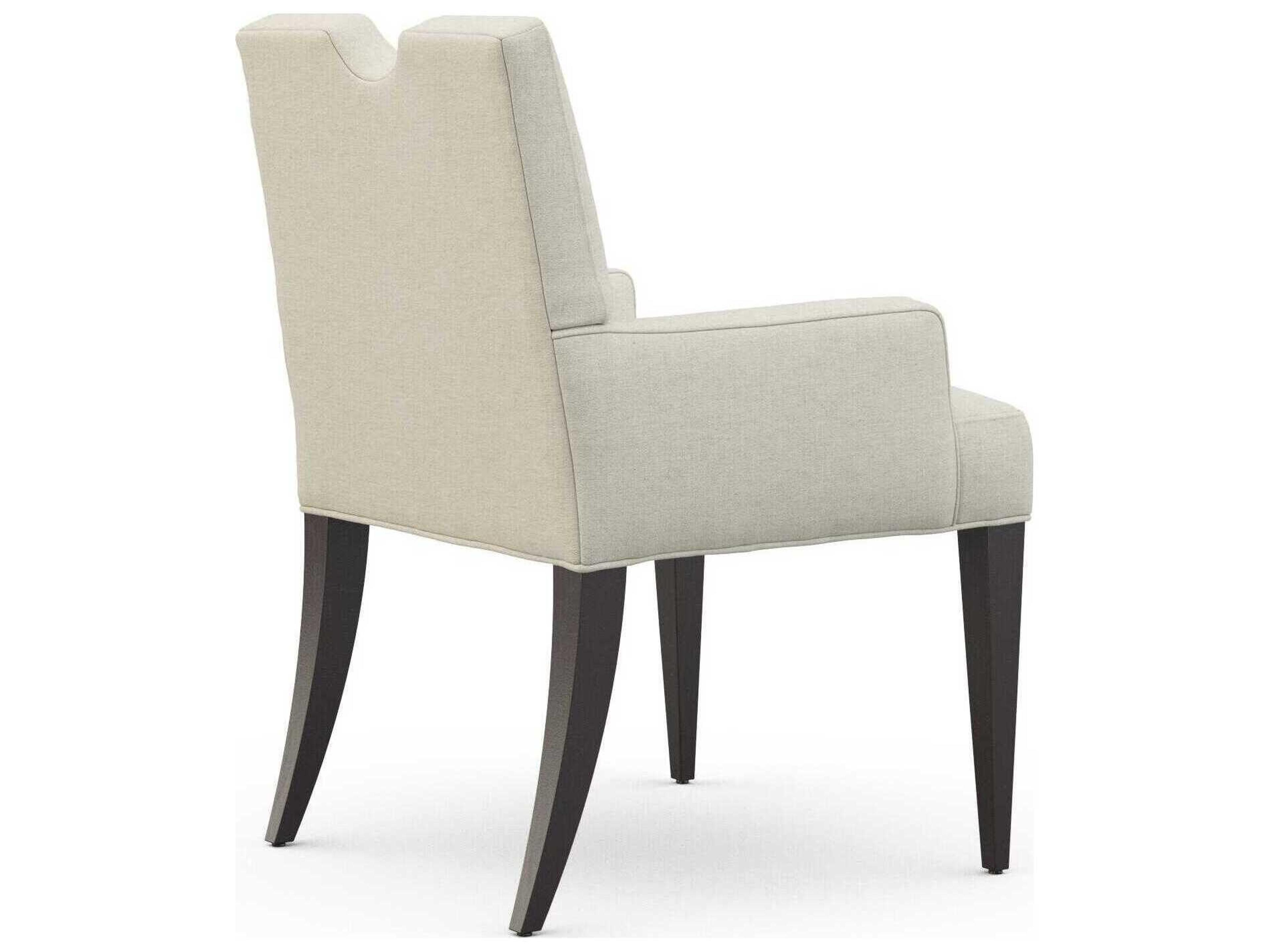 Precedent Hopkins Beige Upholstered Arm Dining Chair