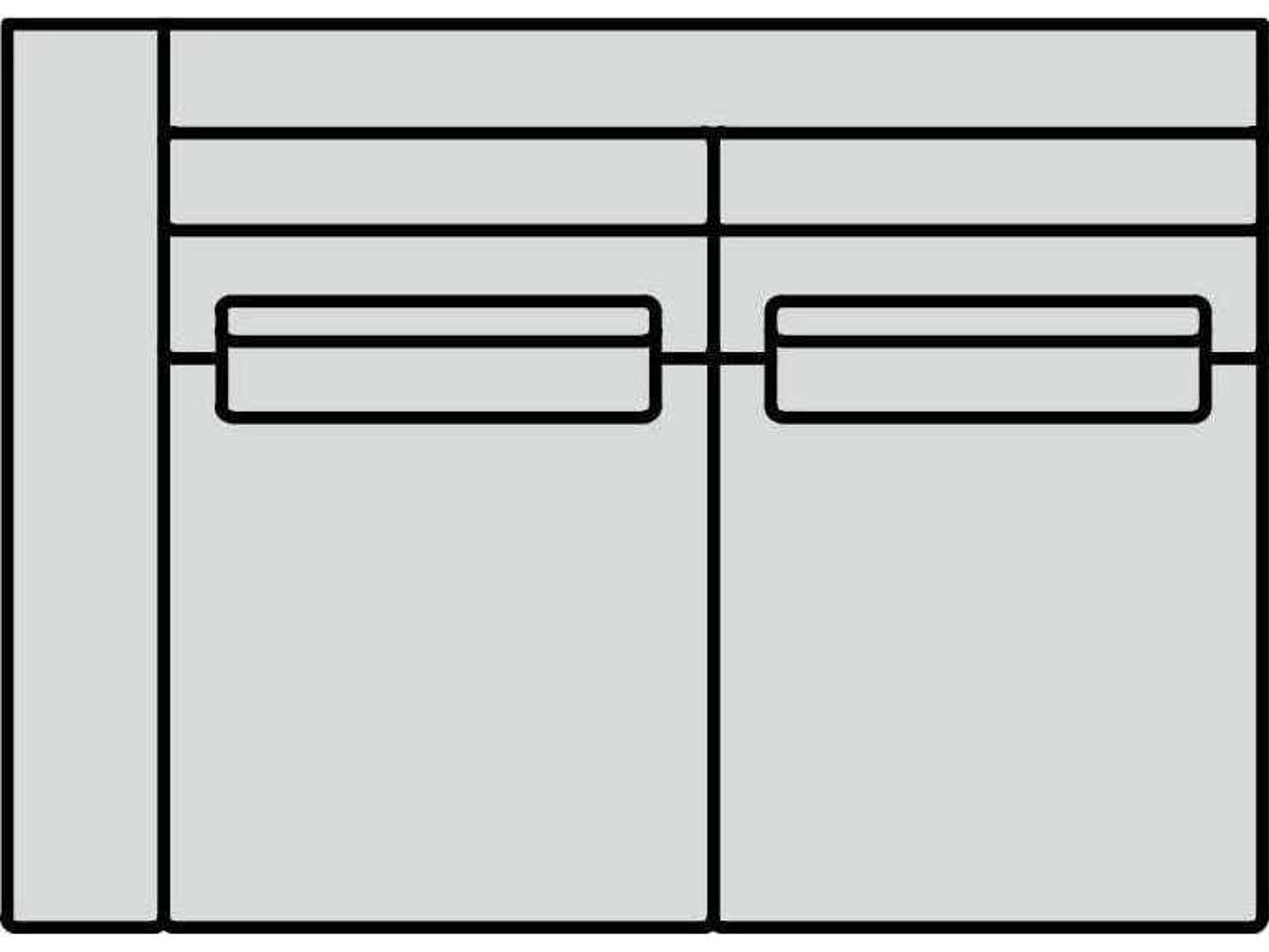 Geneva Left Arm Modular Loveseat