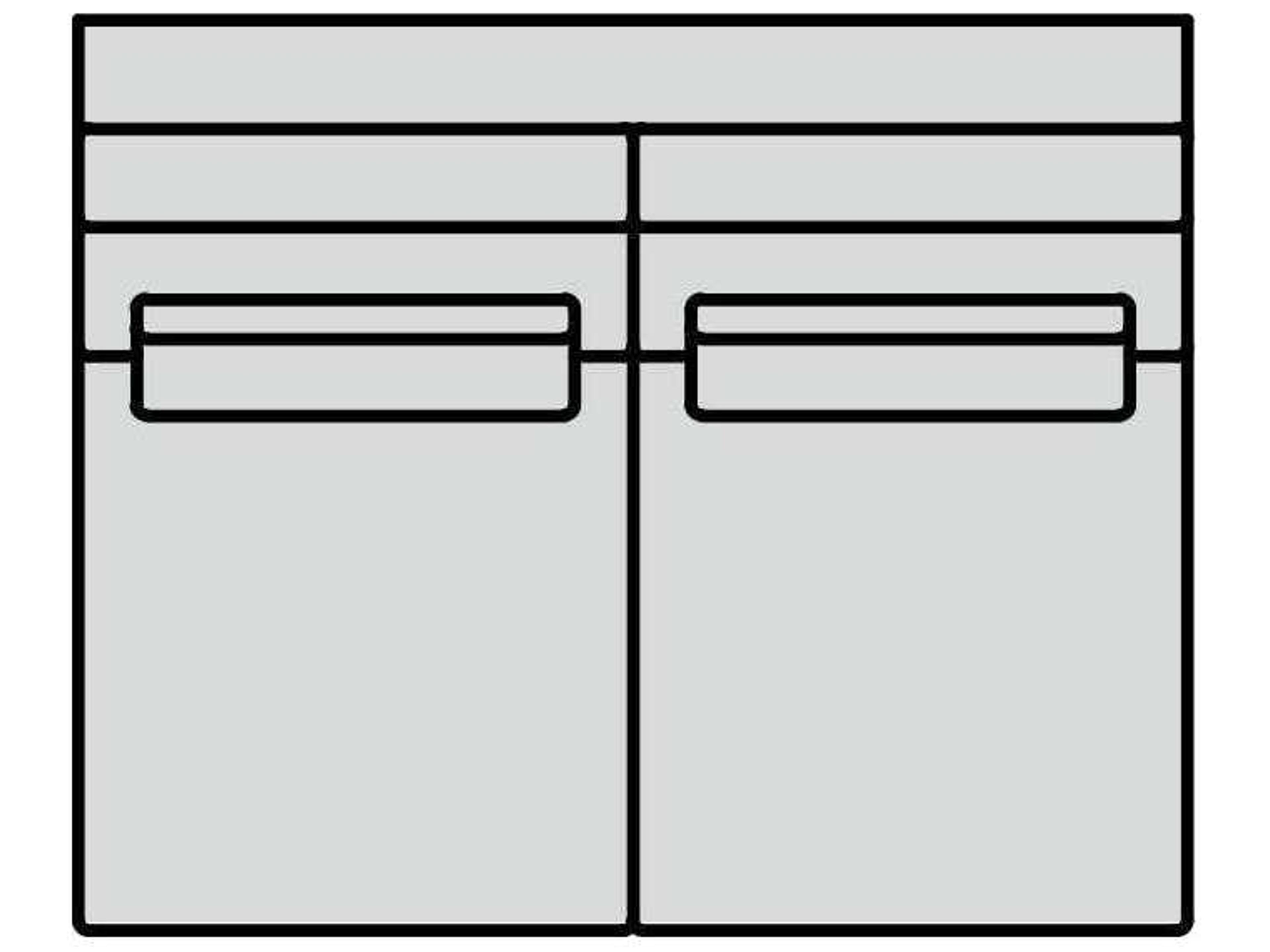 Geneva Armless Modular Loveseat