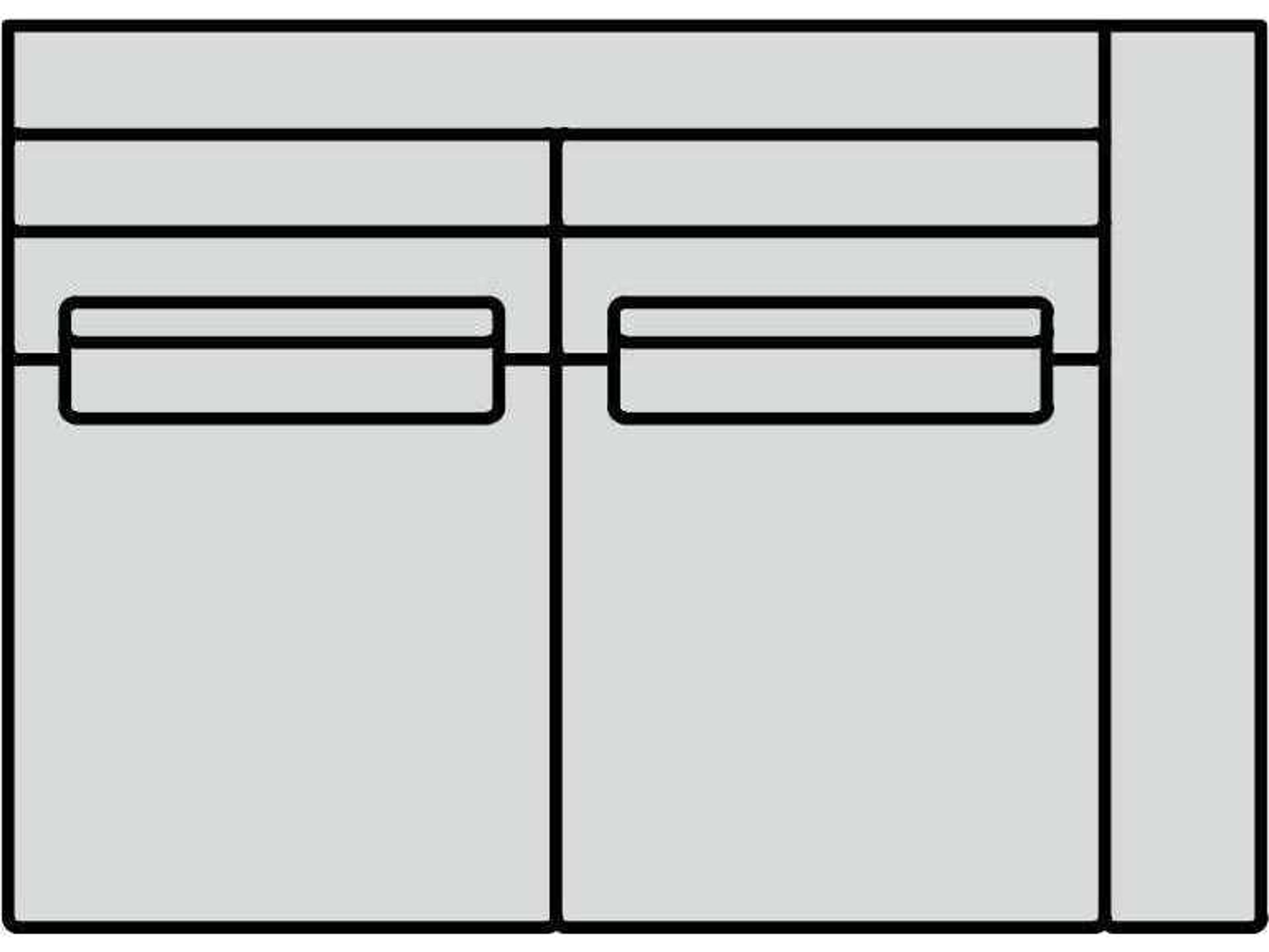 Geneva Right Arm Modular Loveseat