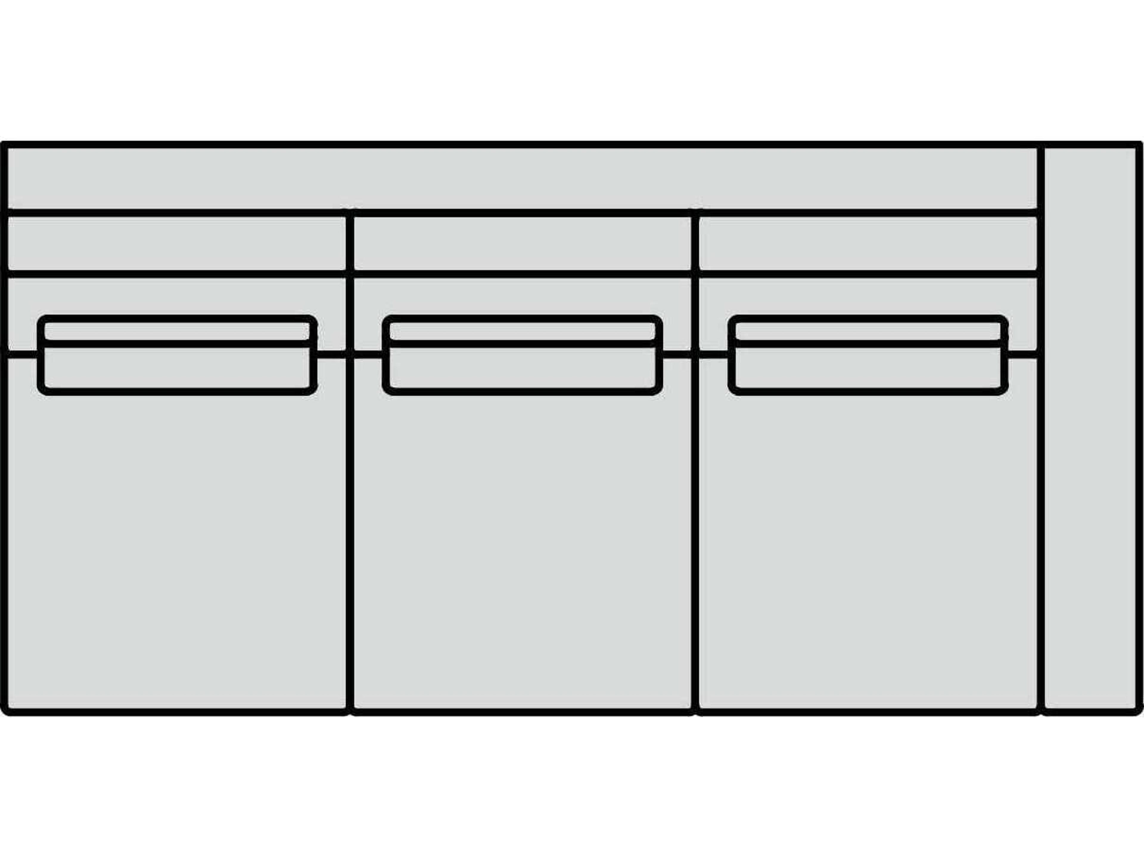 Geneva Right Arm Modular Sofa