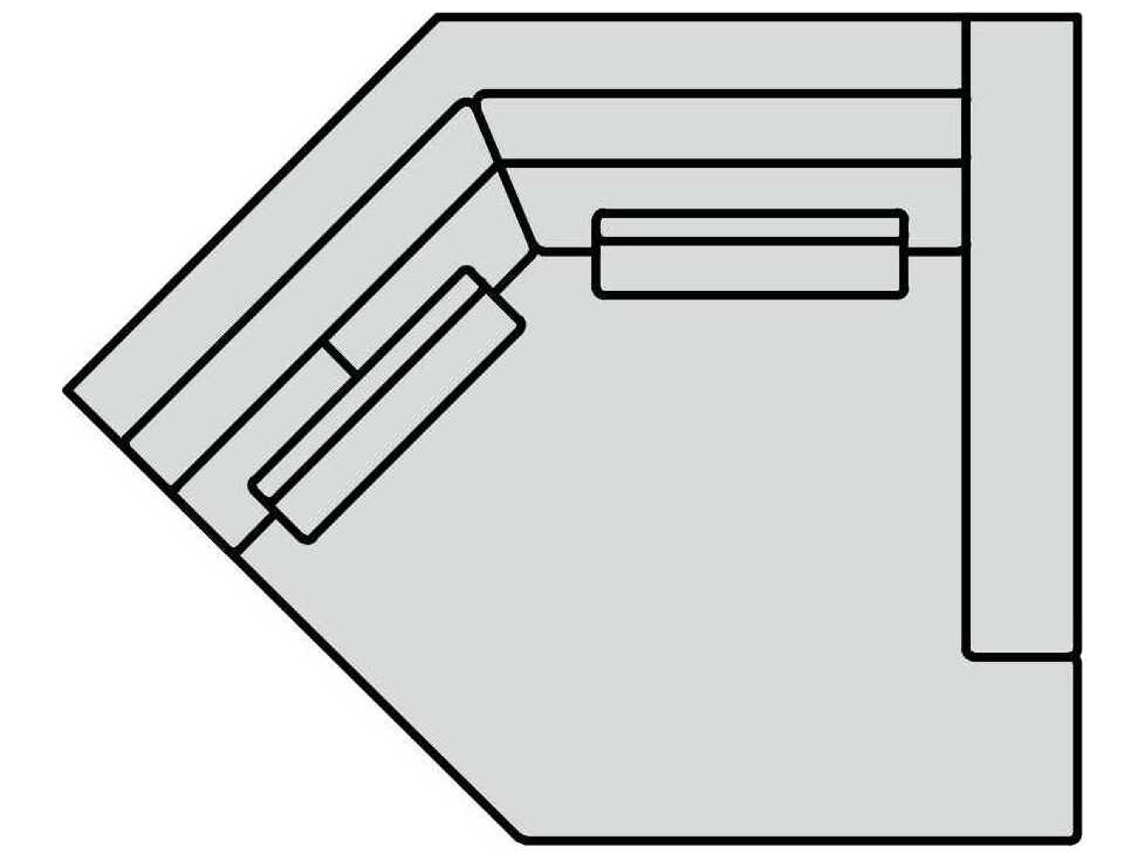 Geneva Right Arm Cuddle Chaise