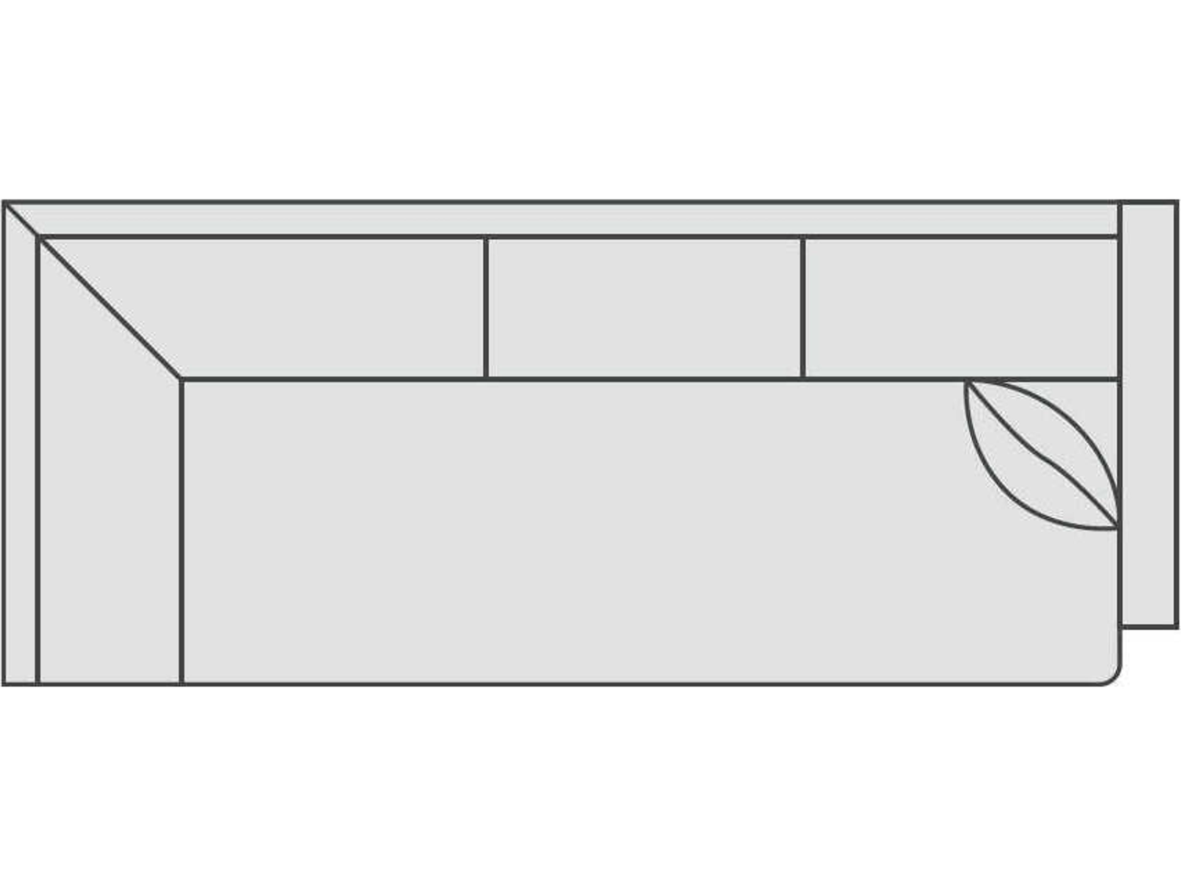 Banks Right Arm Corner Modular Sofa