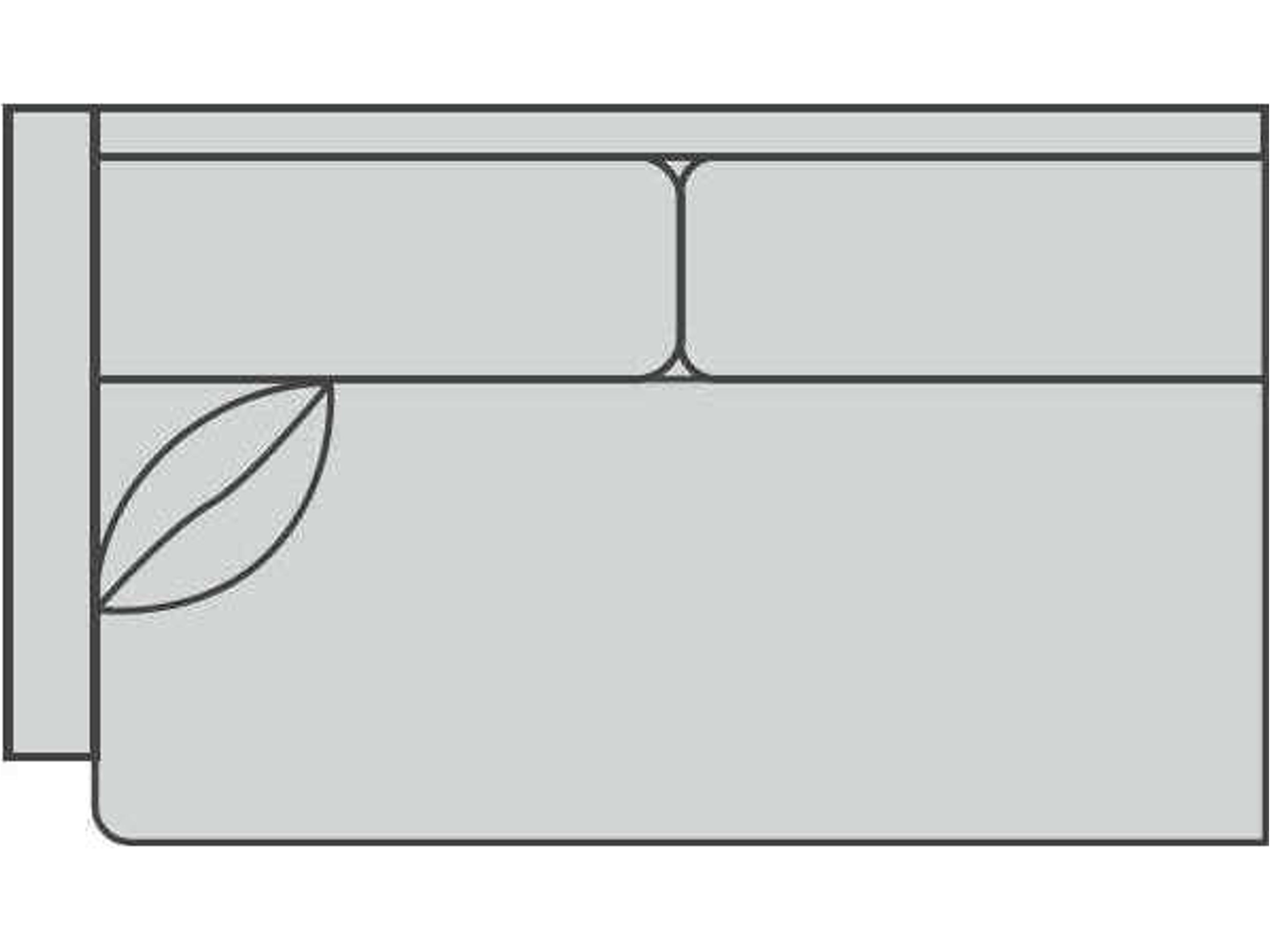 Banks Left Arm Modular Loveseat