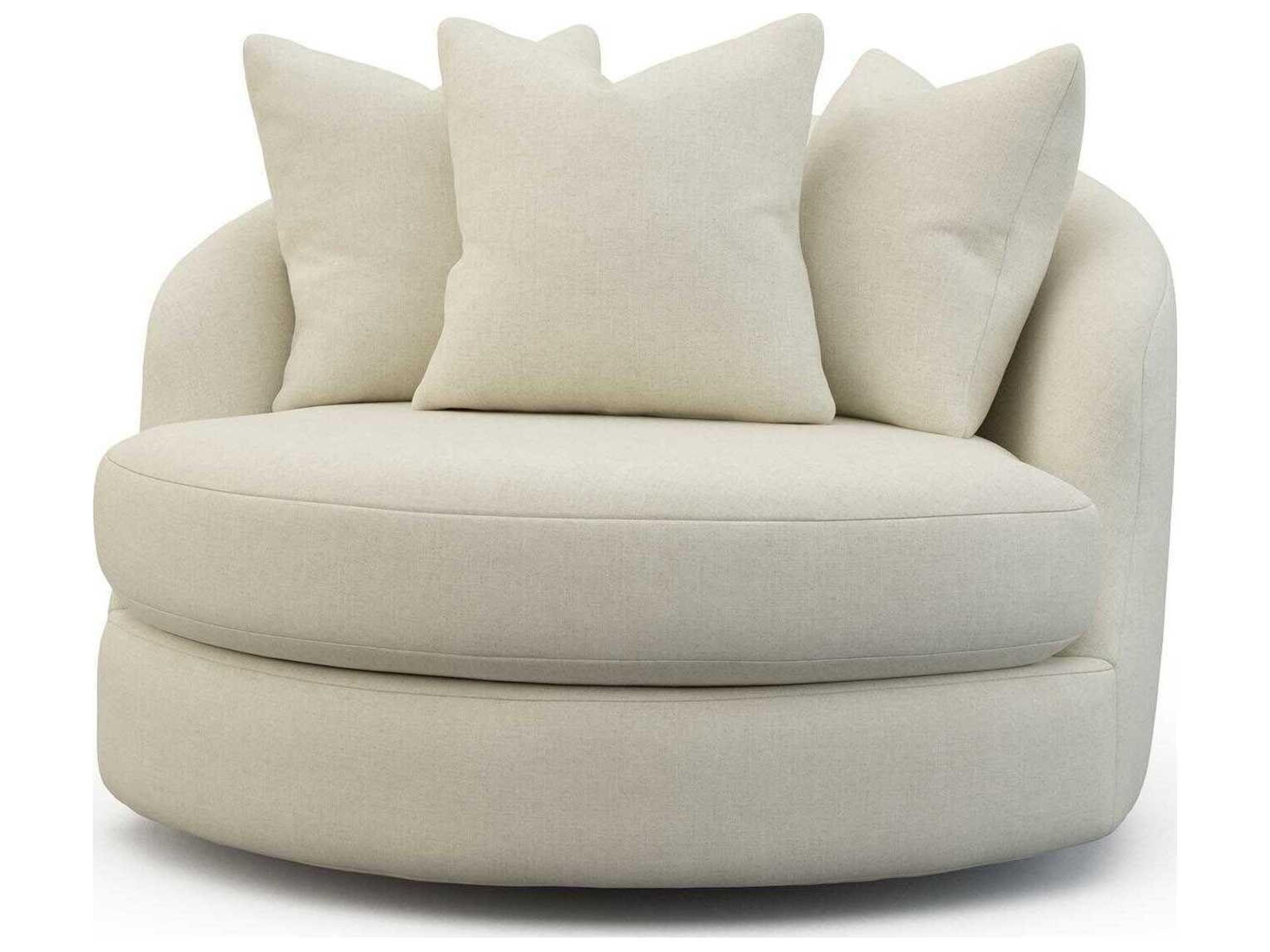 Precedent Edward Swivel Beige Chair and a Half